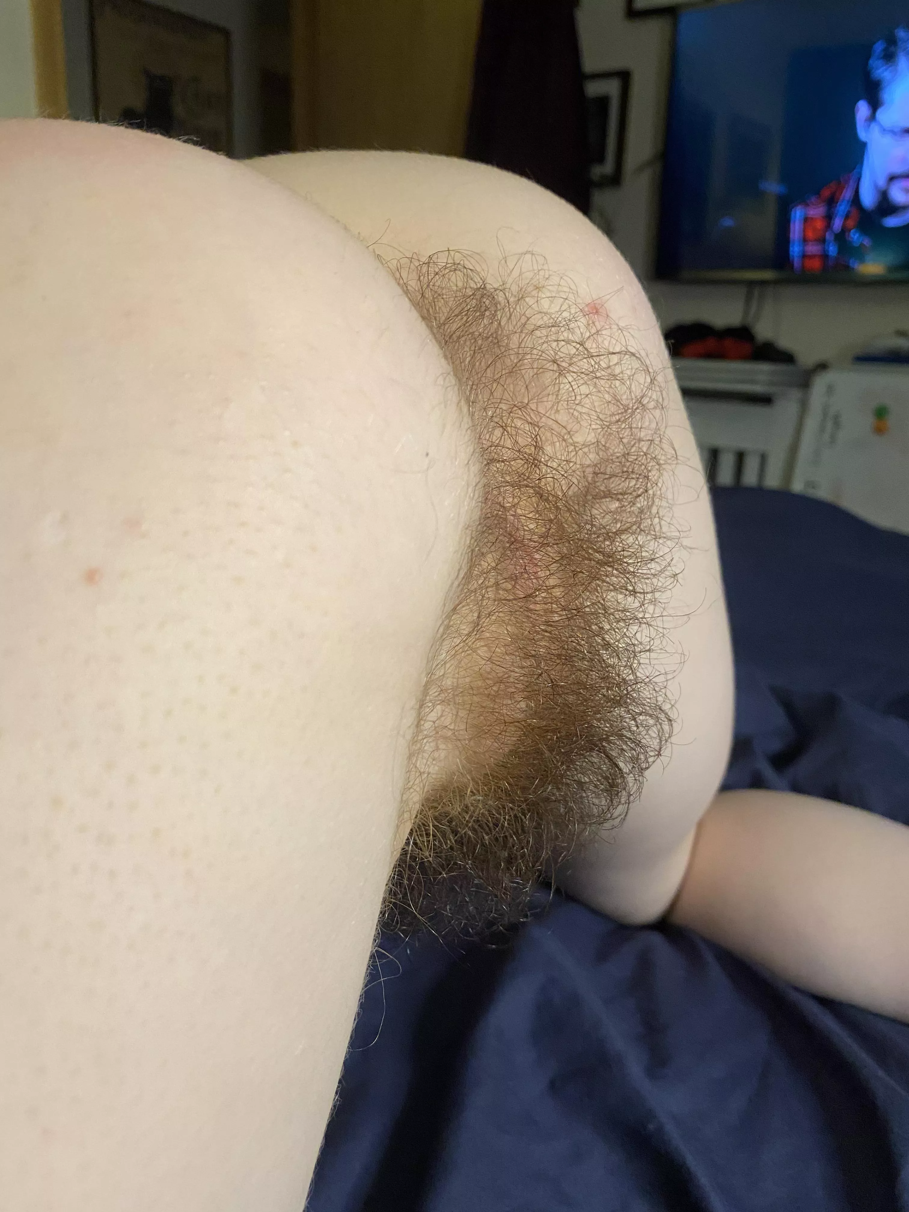 Wanna shove your face in my hairy ass?