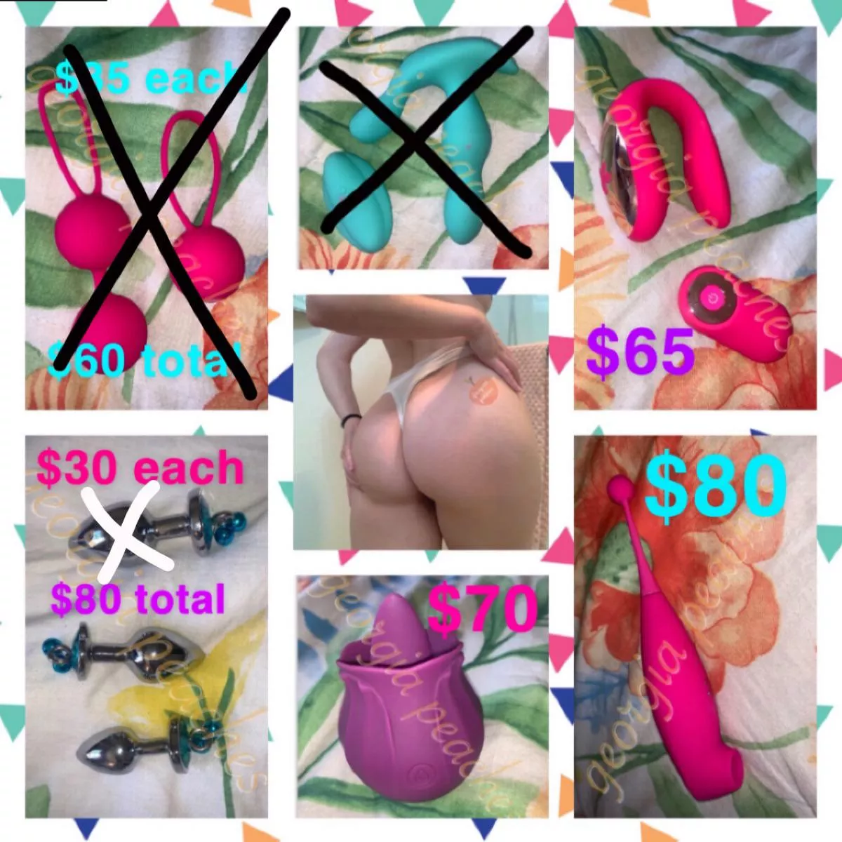 💦wanna watch me play?💦 buy a used toy & get a FREE video of me making myself cum with it🥵 ask about my amazon wishlist for more toys🔥 other used/worn items & digital content available😍 [VID] [SELLING] kik: georgiaa.peachess