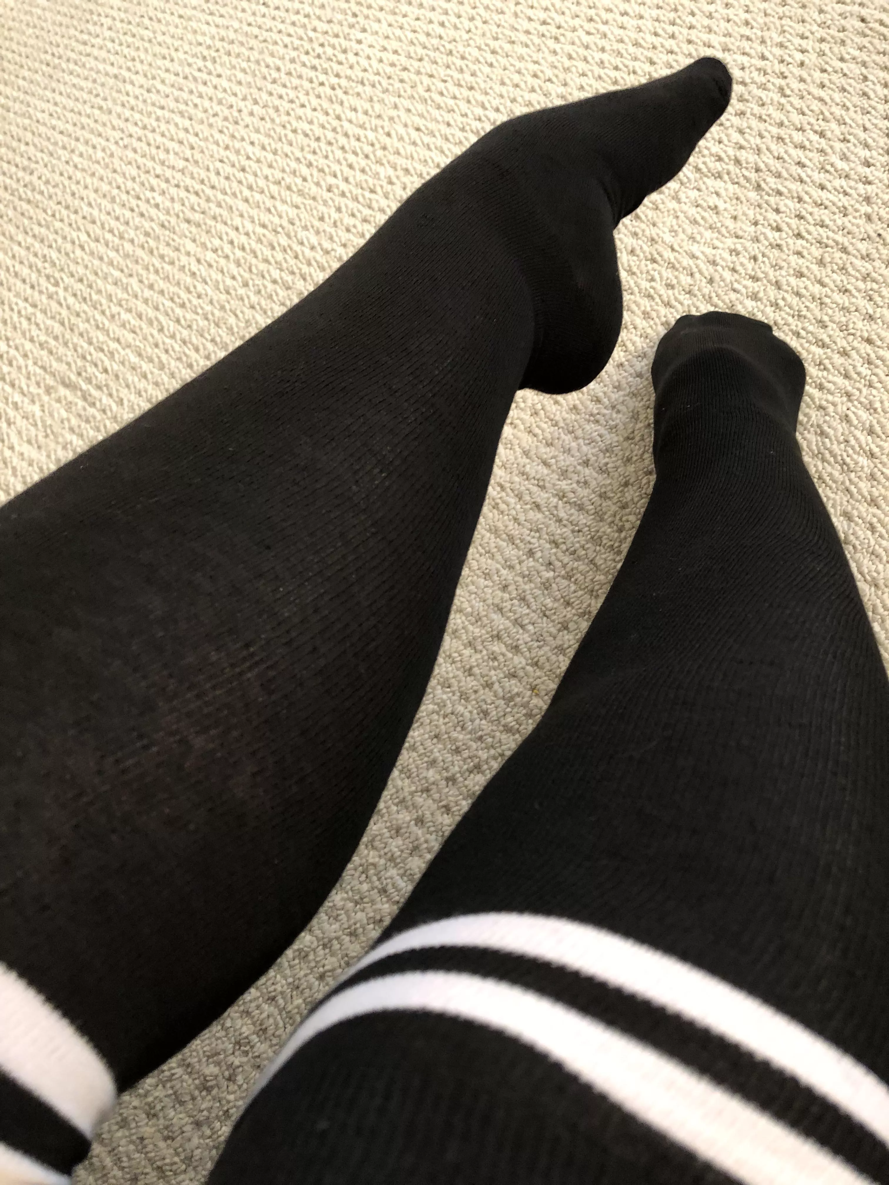 Want to check out my new over-the-knee socks? (F)