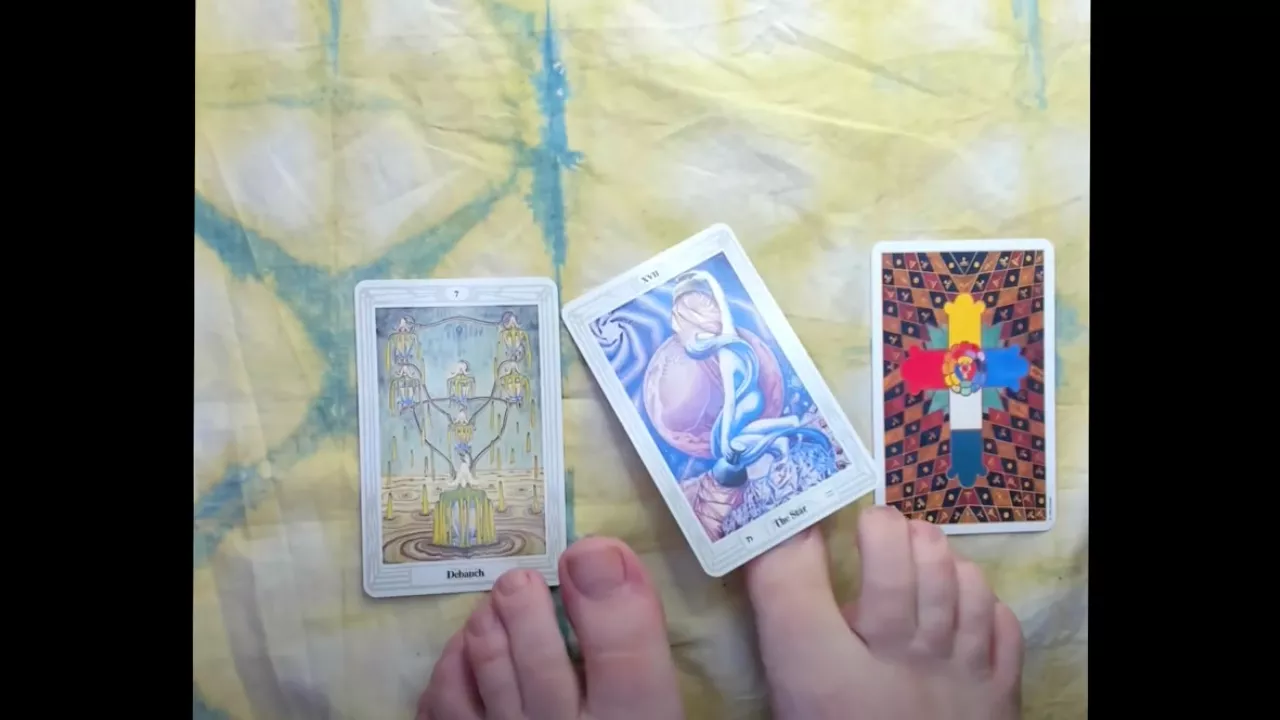 Want Toes and Tarot? My latest ASMR Video has it!