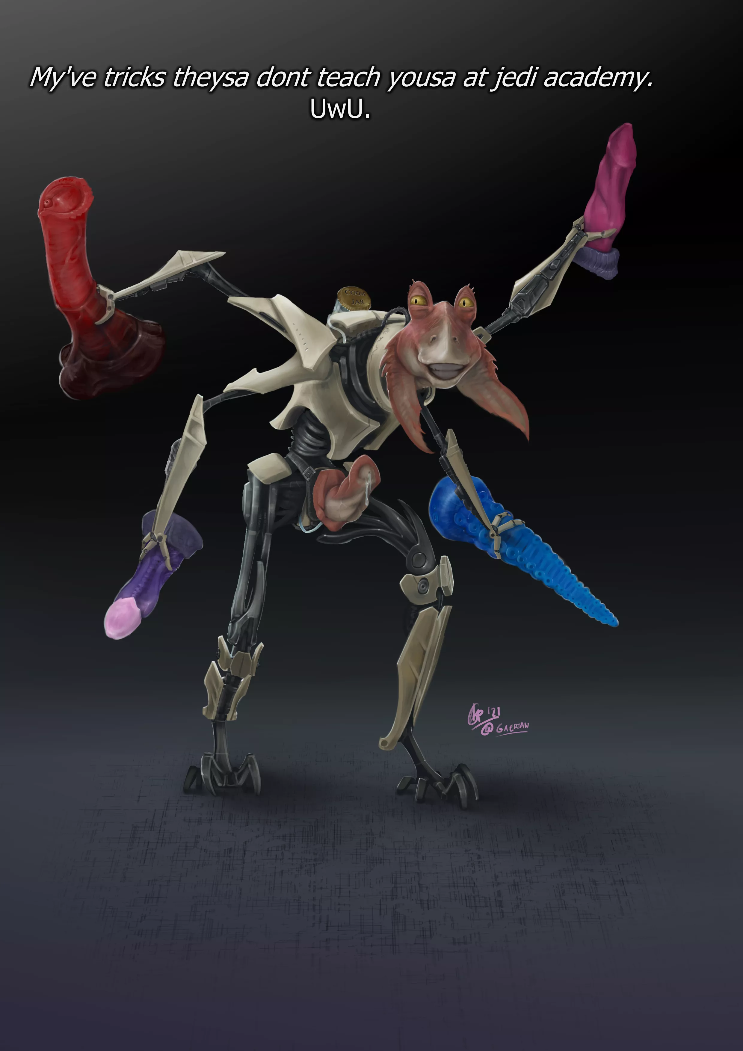 [WARNING:CURSED] Grievous X Jar Jar Binks , But not in that way (me)