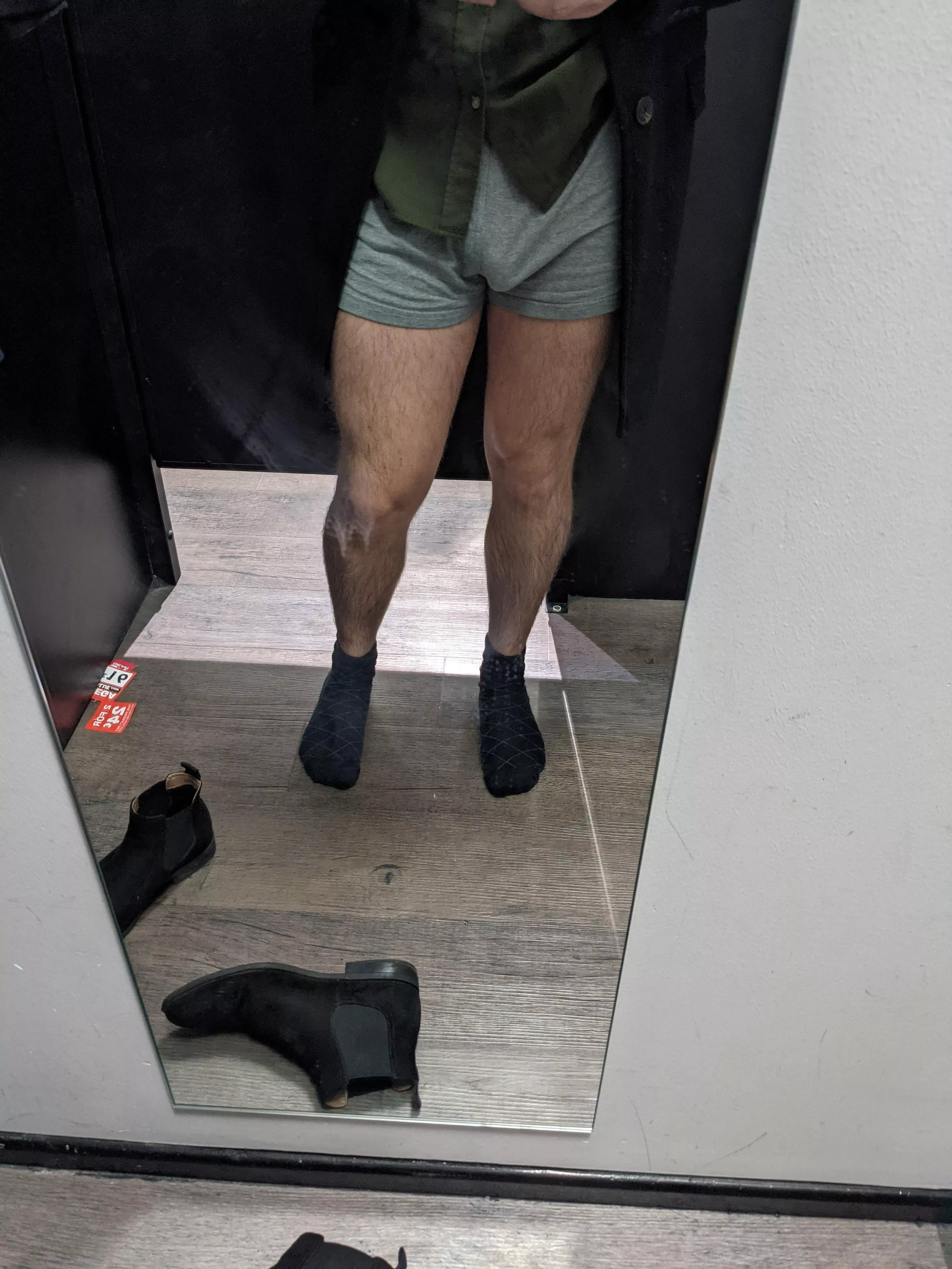 Was trying on clothes and thought I would share.