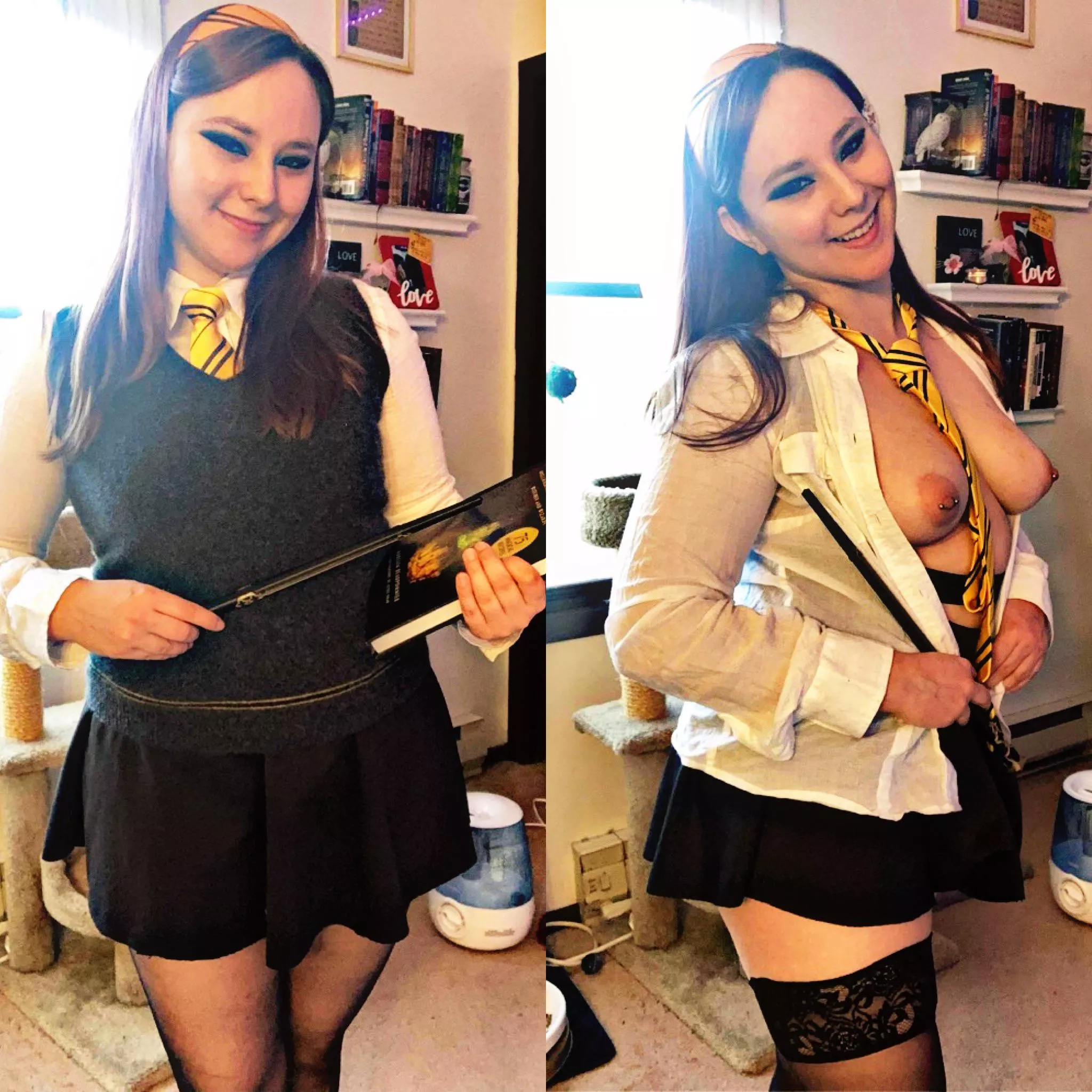 We look innocent, but Hufflepuffs are actually the naughtiest [f]