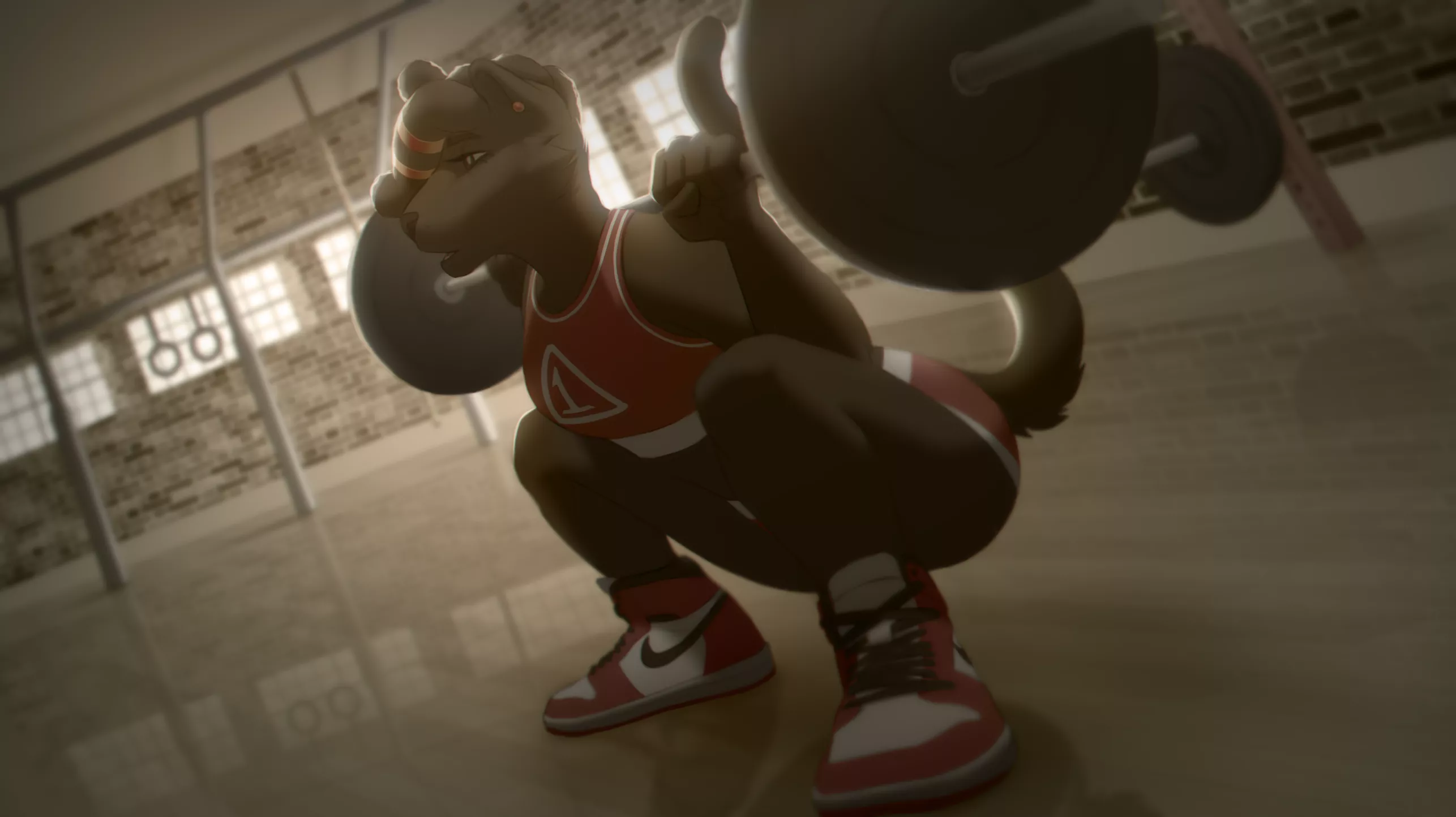 Weightlifting (art by me @Sancosity on Twitter)