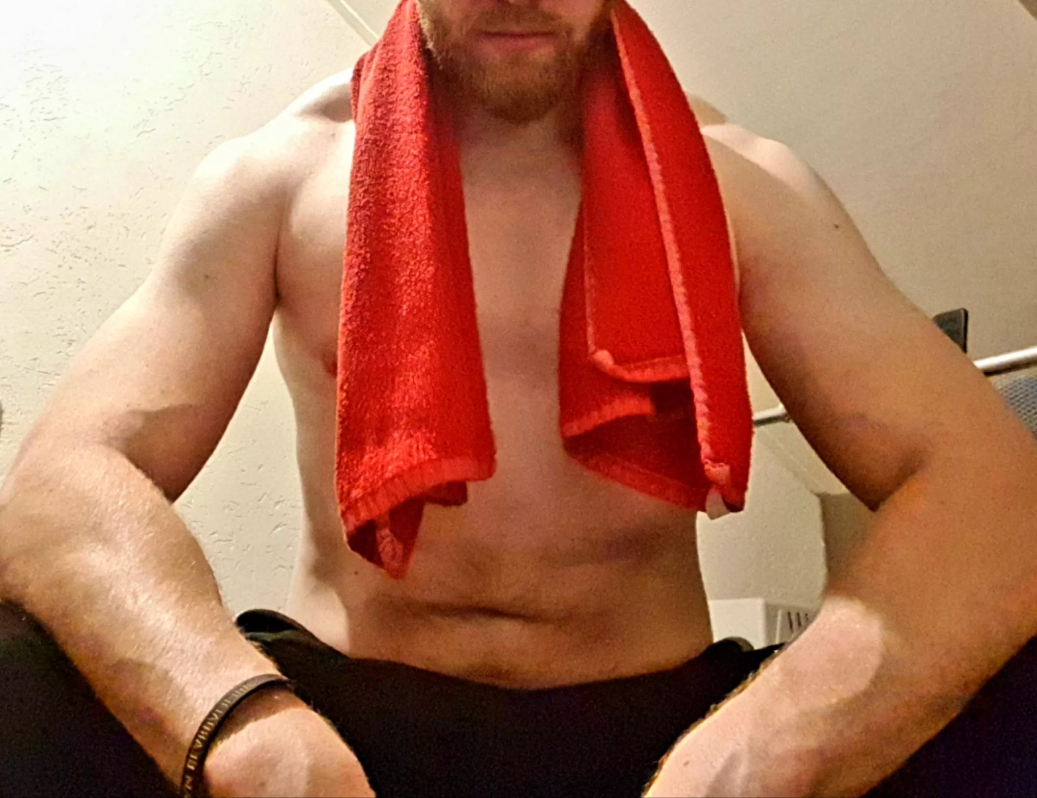 Well, I'[m] beat. Worked out harder than last time. What a way to start the weekend 💪