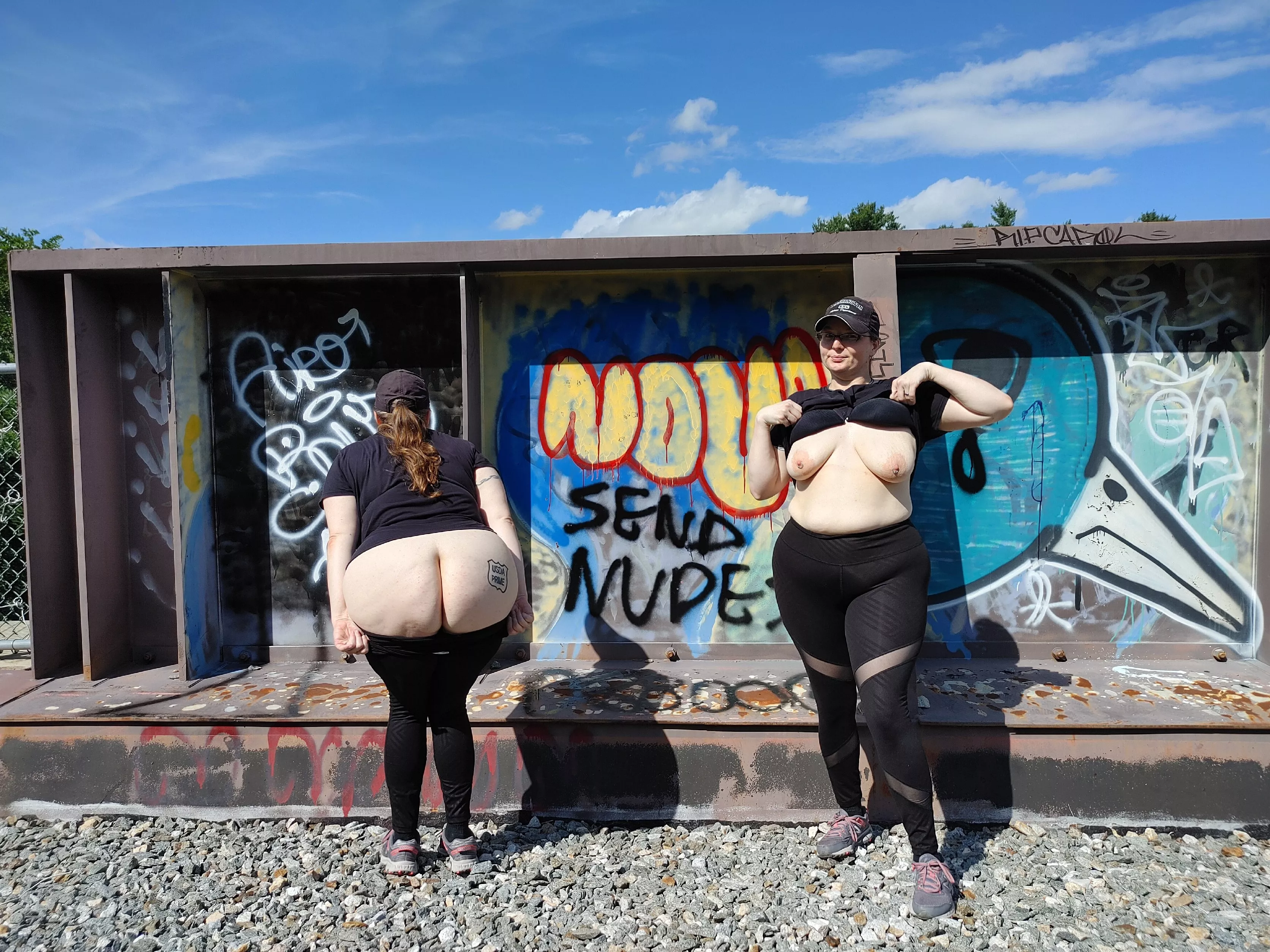 Well, the graffiti said to send nudes, so, I did!