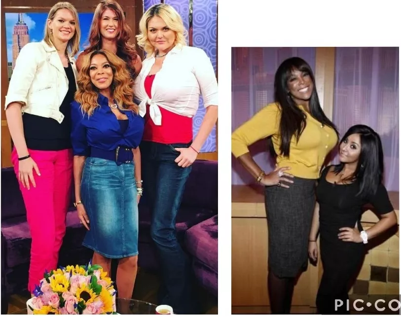 Wendy Williams with stars of MGL and Snooki. Should have had them on same episode.