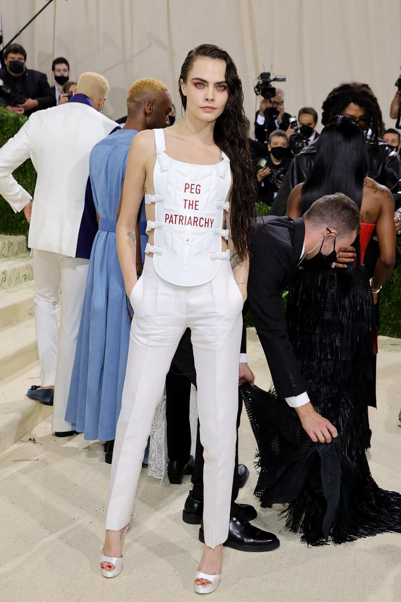 Were any other dommes or subs living for this outfit last night at the Met Gala? I canâ€™t be the only person who spit out food when I saw it.