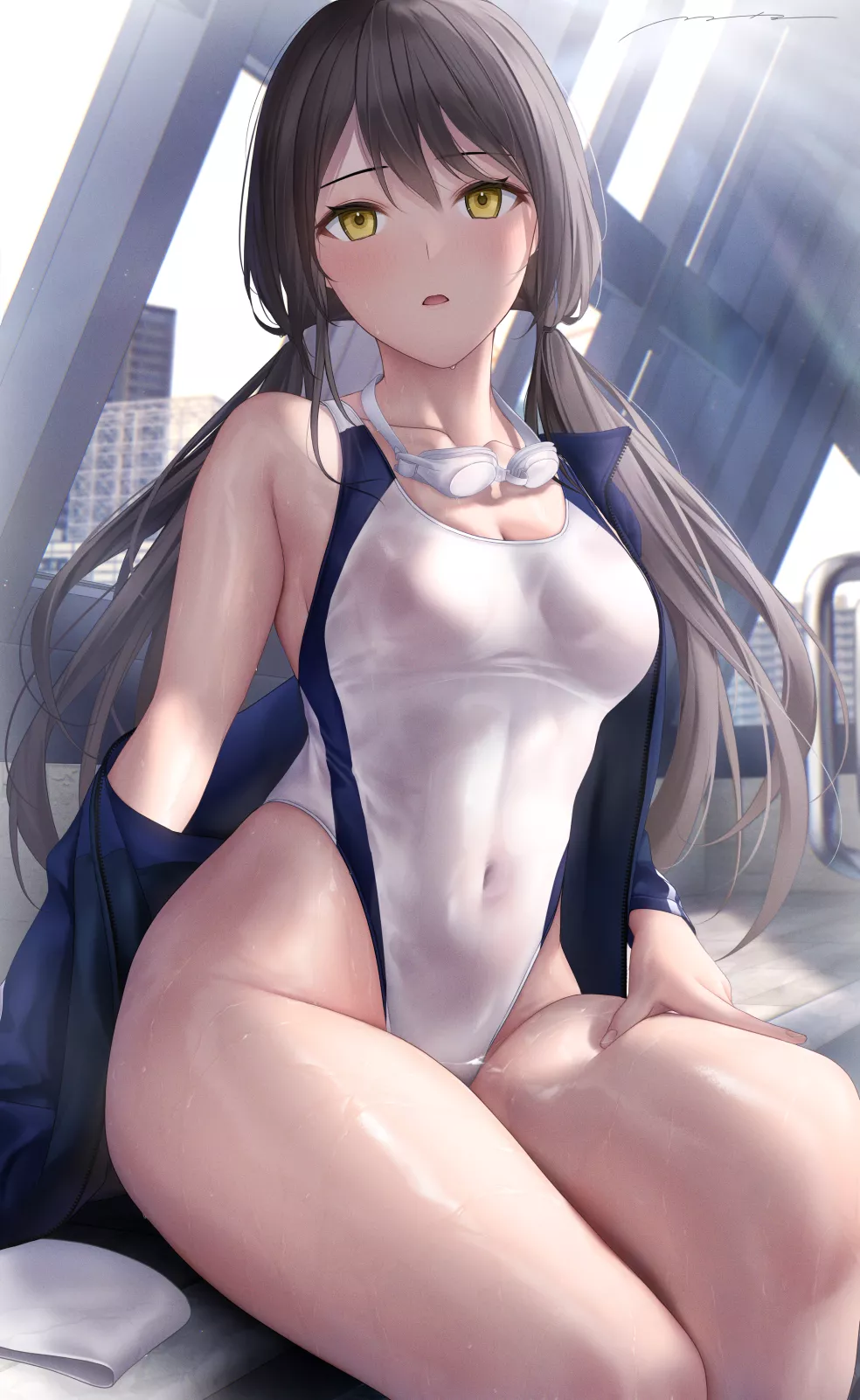 Wet competition swimsuit is great