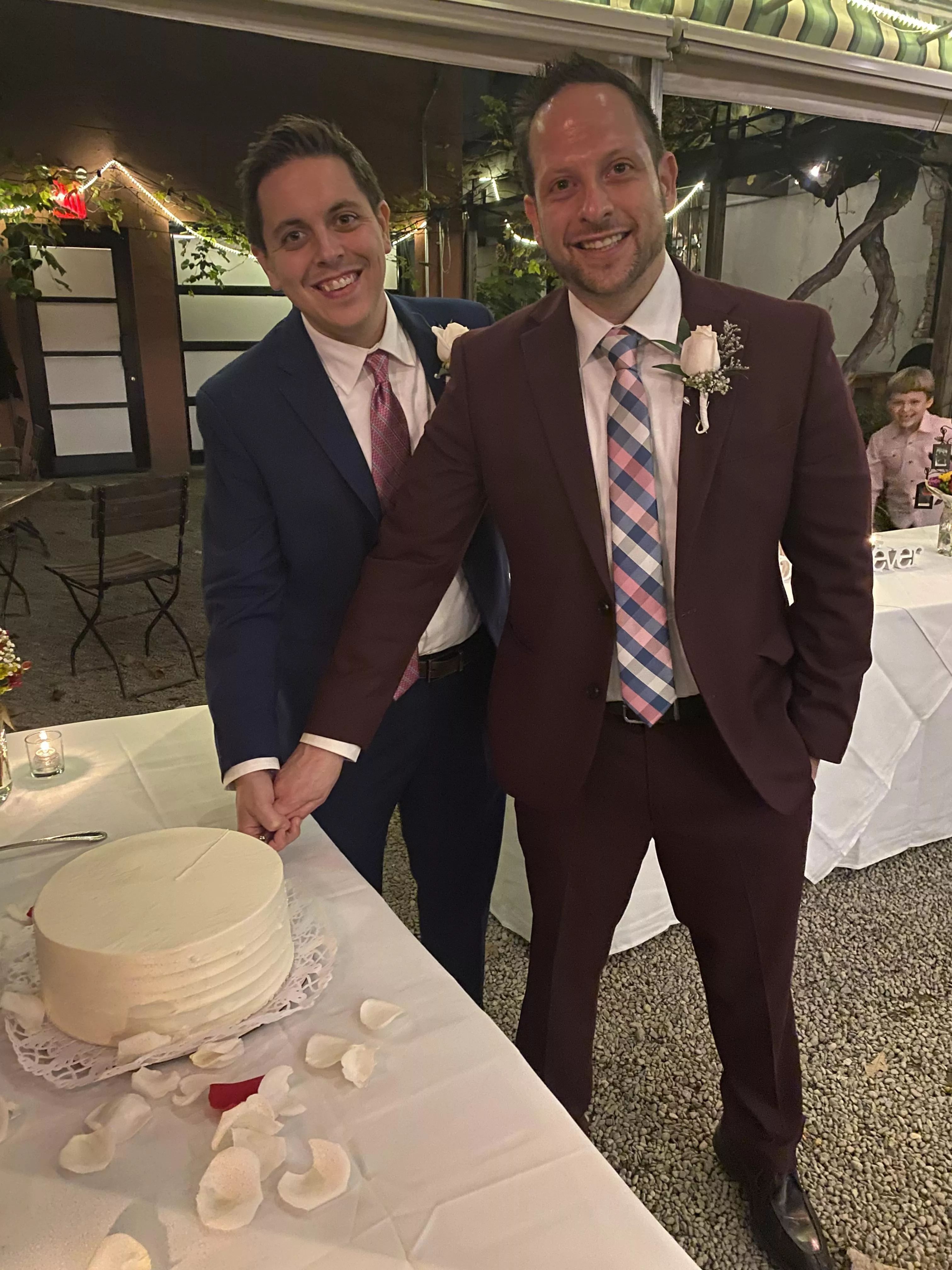 We’ve now been husbands for 24 hours!