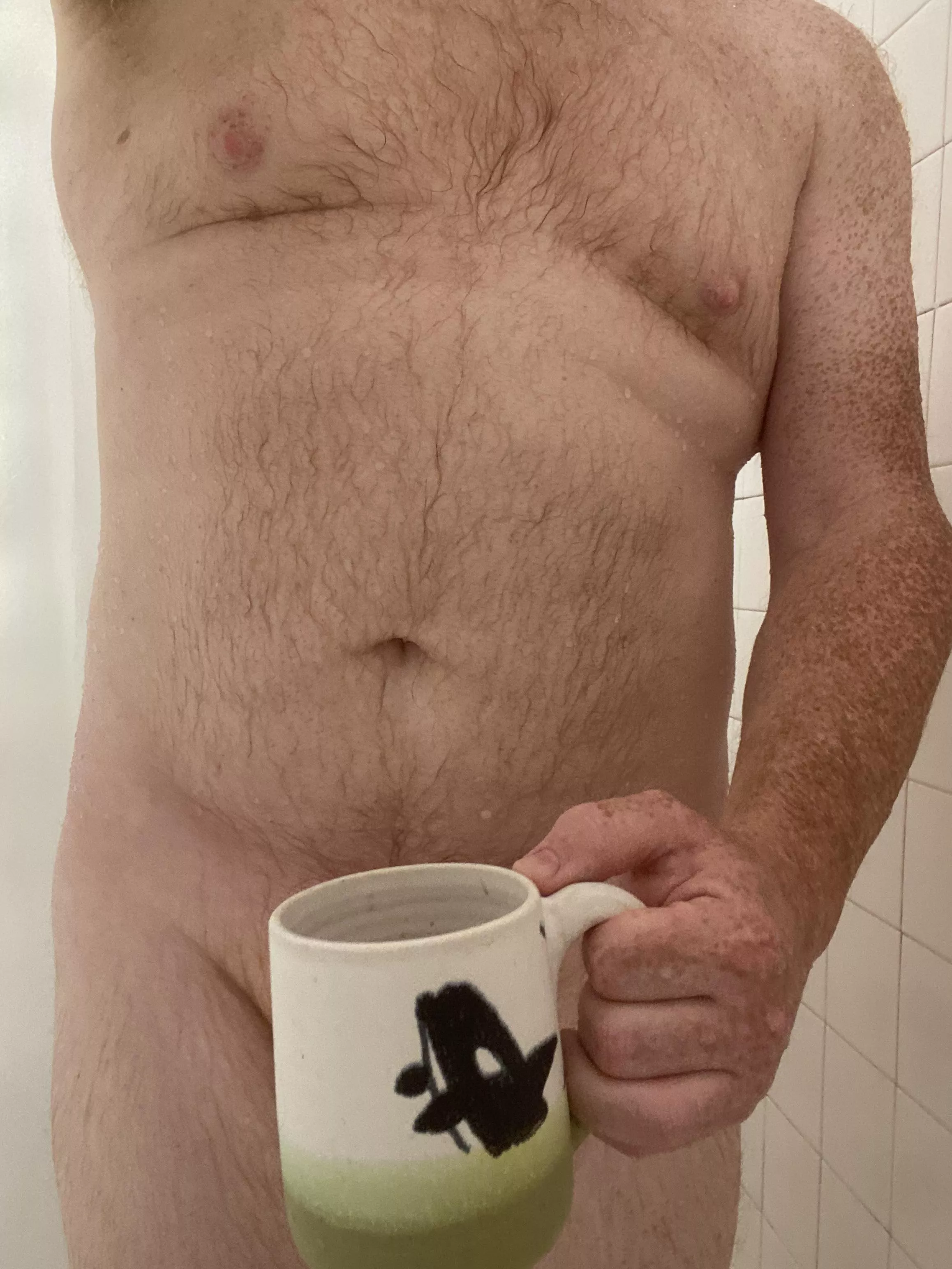 whale hello there! want to share a post-shower coffee, orca-n you join me in here? i promise weâ€™ll have a killer time