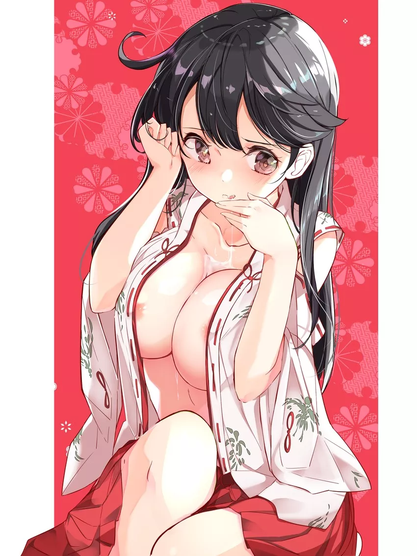 What a lewd shrine maiden