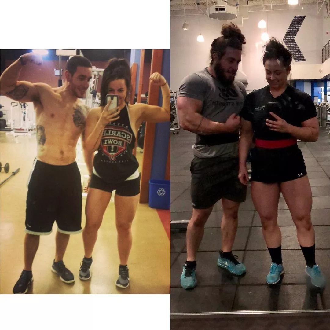 What do they say about couples that lift together? (@ashhentrekin and @dje_15)