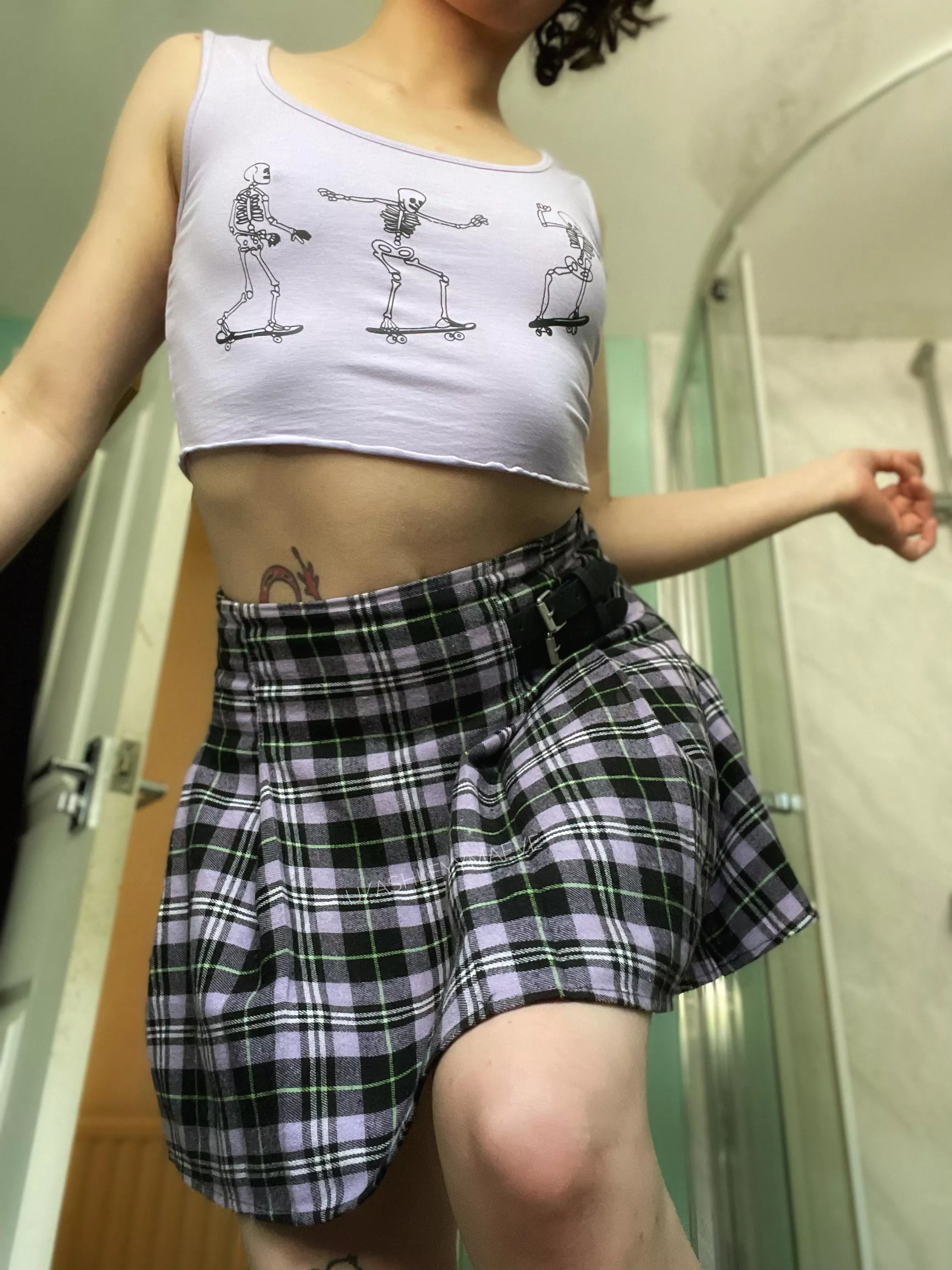 What do you think of my spooky crop top?