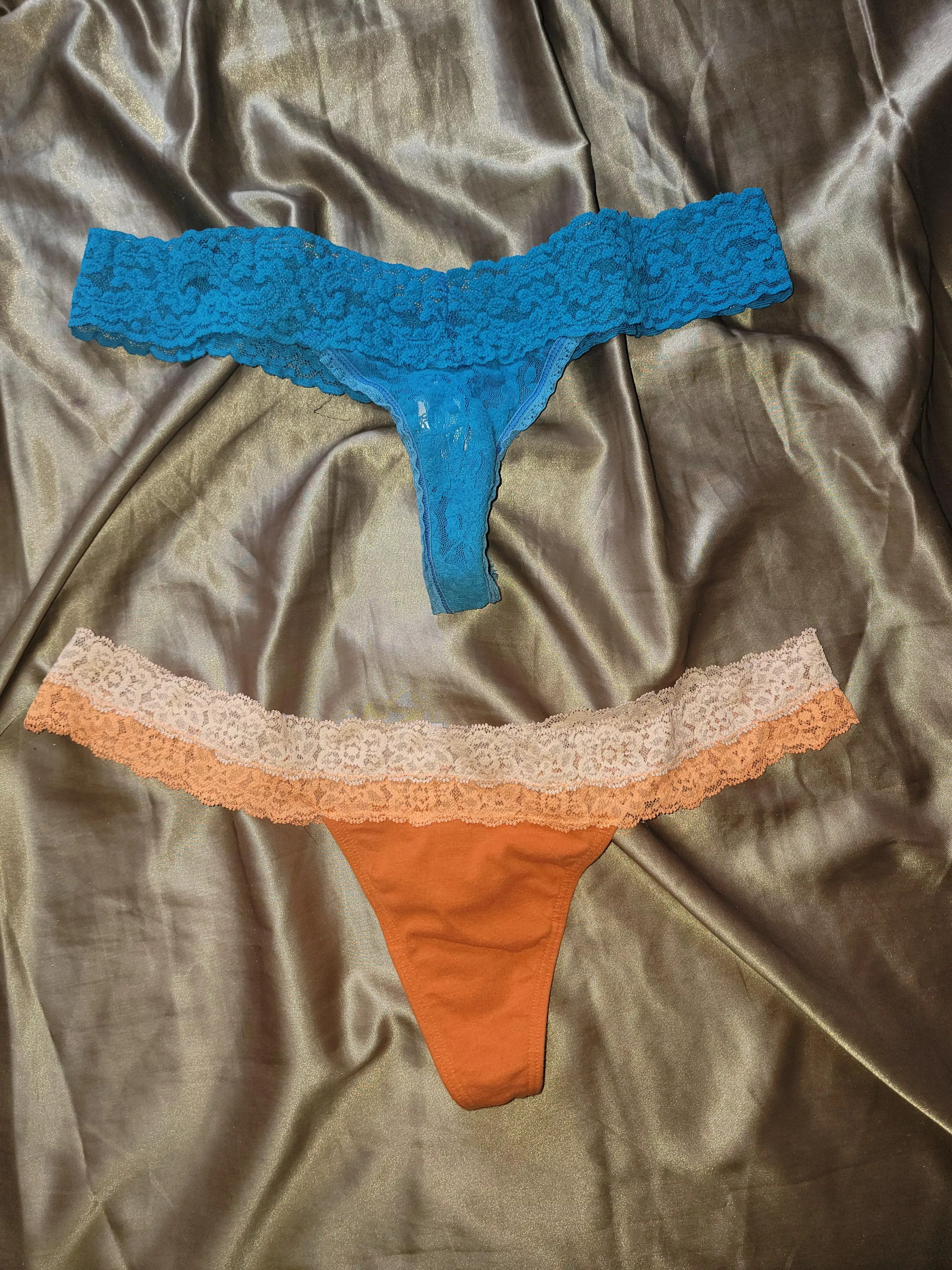 What panties should I stuff my pussy with later?😋