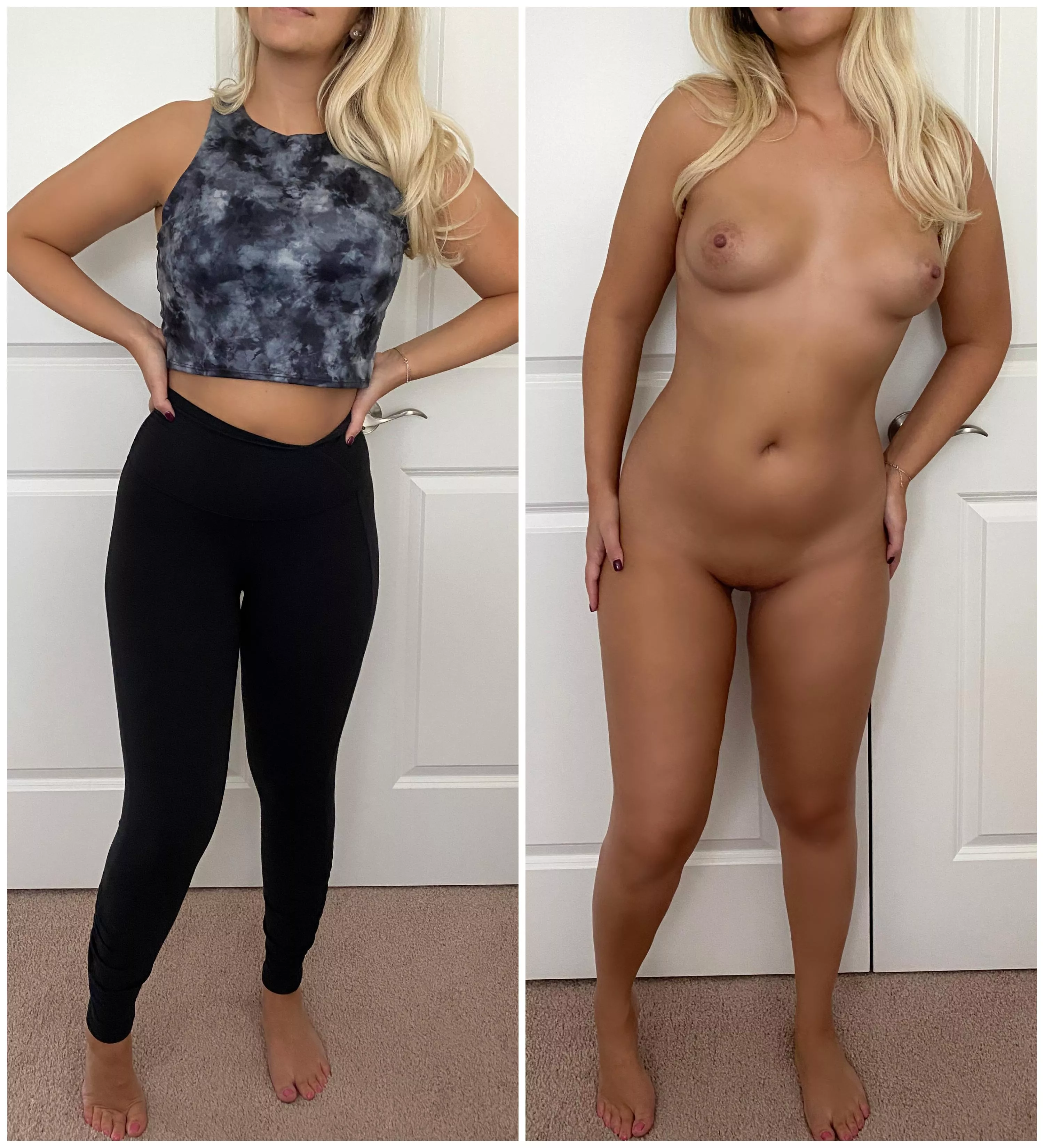 What wifey's (25F) pilate class sees vs. what you see ;)