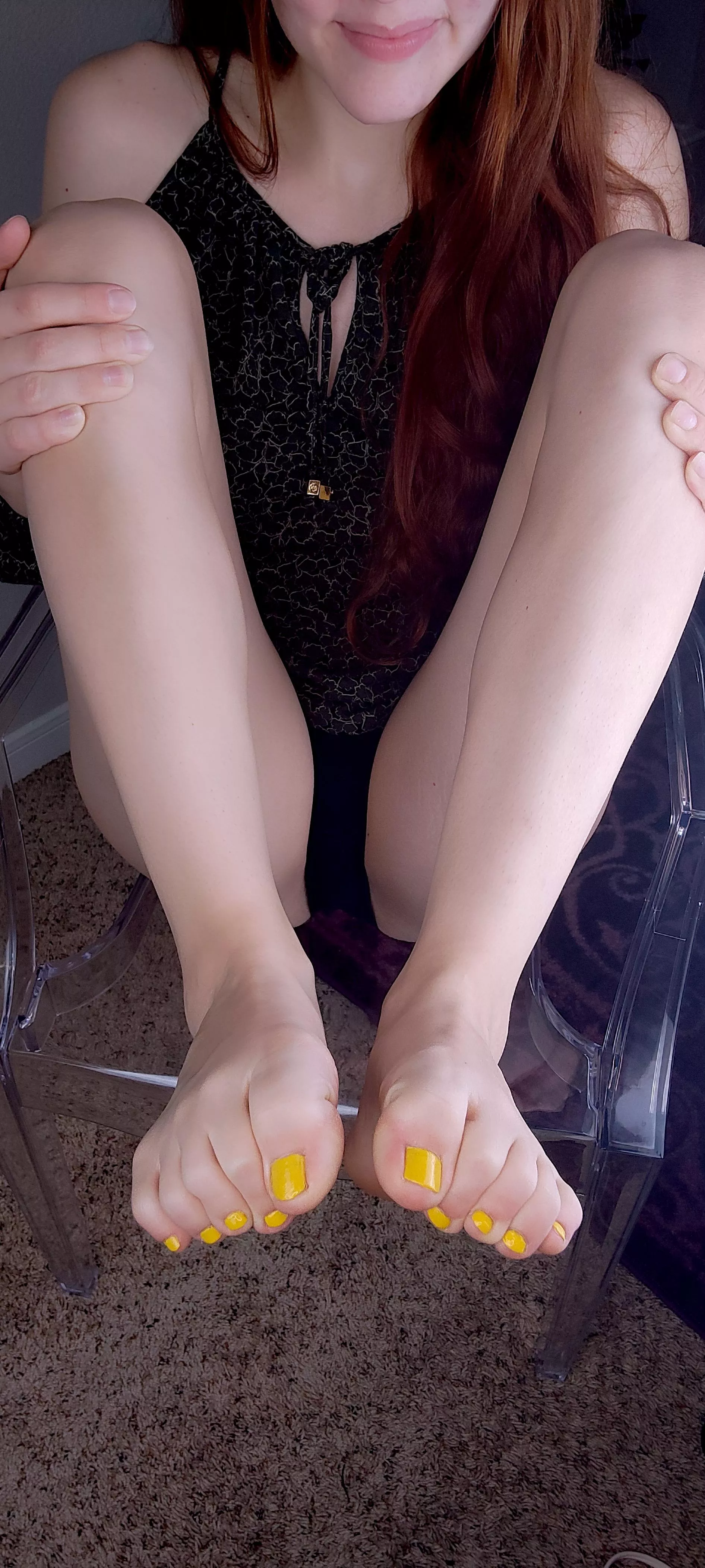 What would you do if we were just hanging out as friends and I started touching you with my feet?