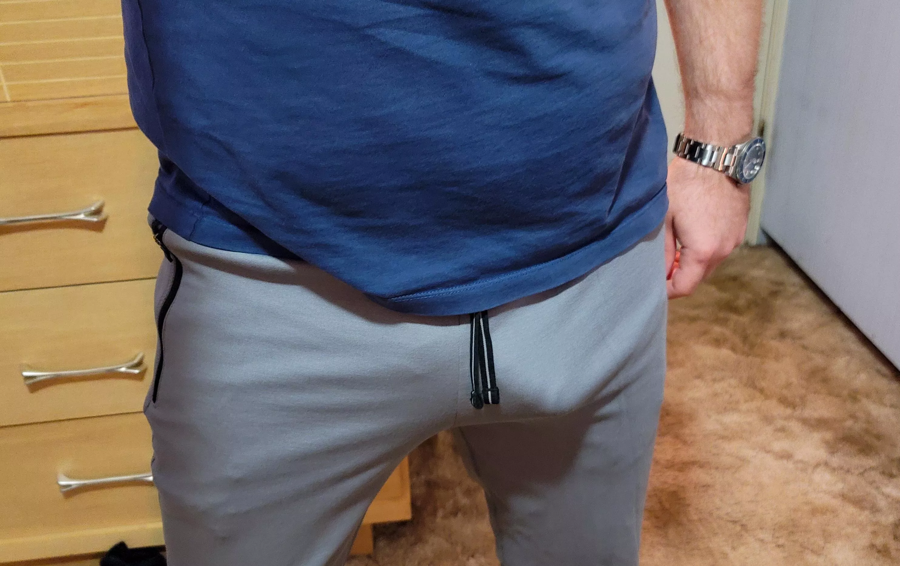 What would you do if you saw me wearing my first grey sweatpants?