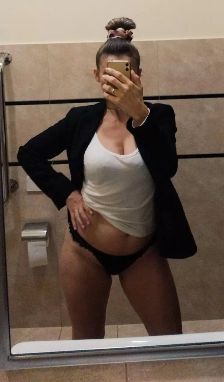 where is my skirt ðŸ¤” wife at work (f) â¤