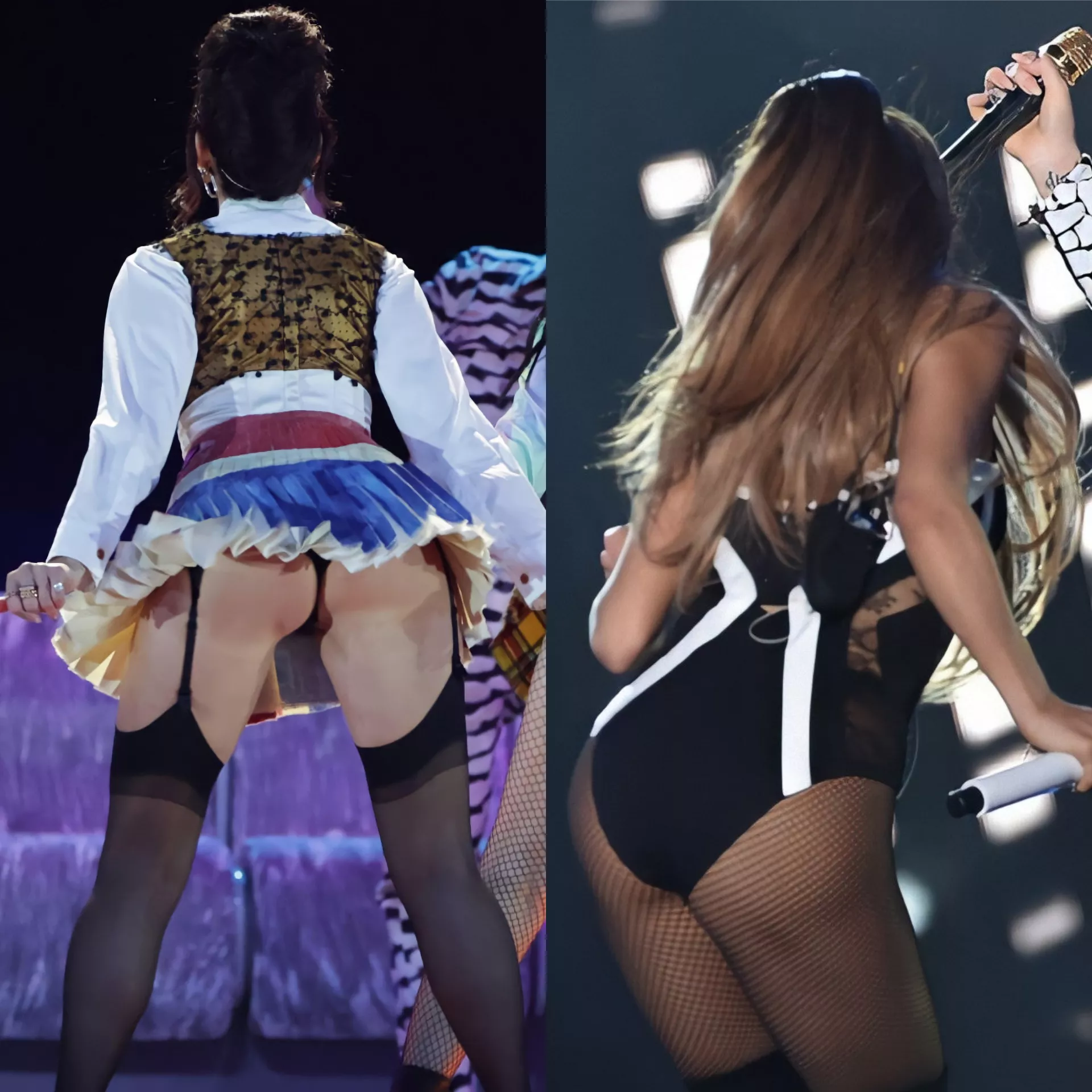 Which ass would you fuck?Dua Lipa or Ariana Grande?