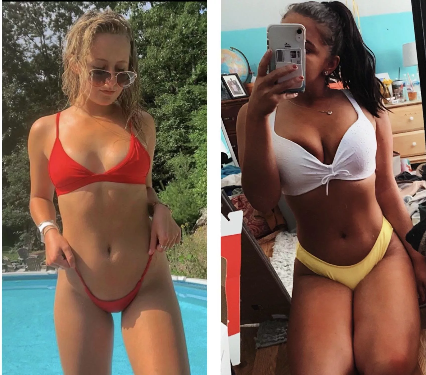 Which bikini babe would you have ride you?