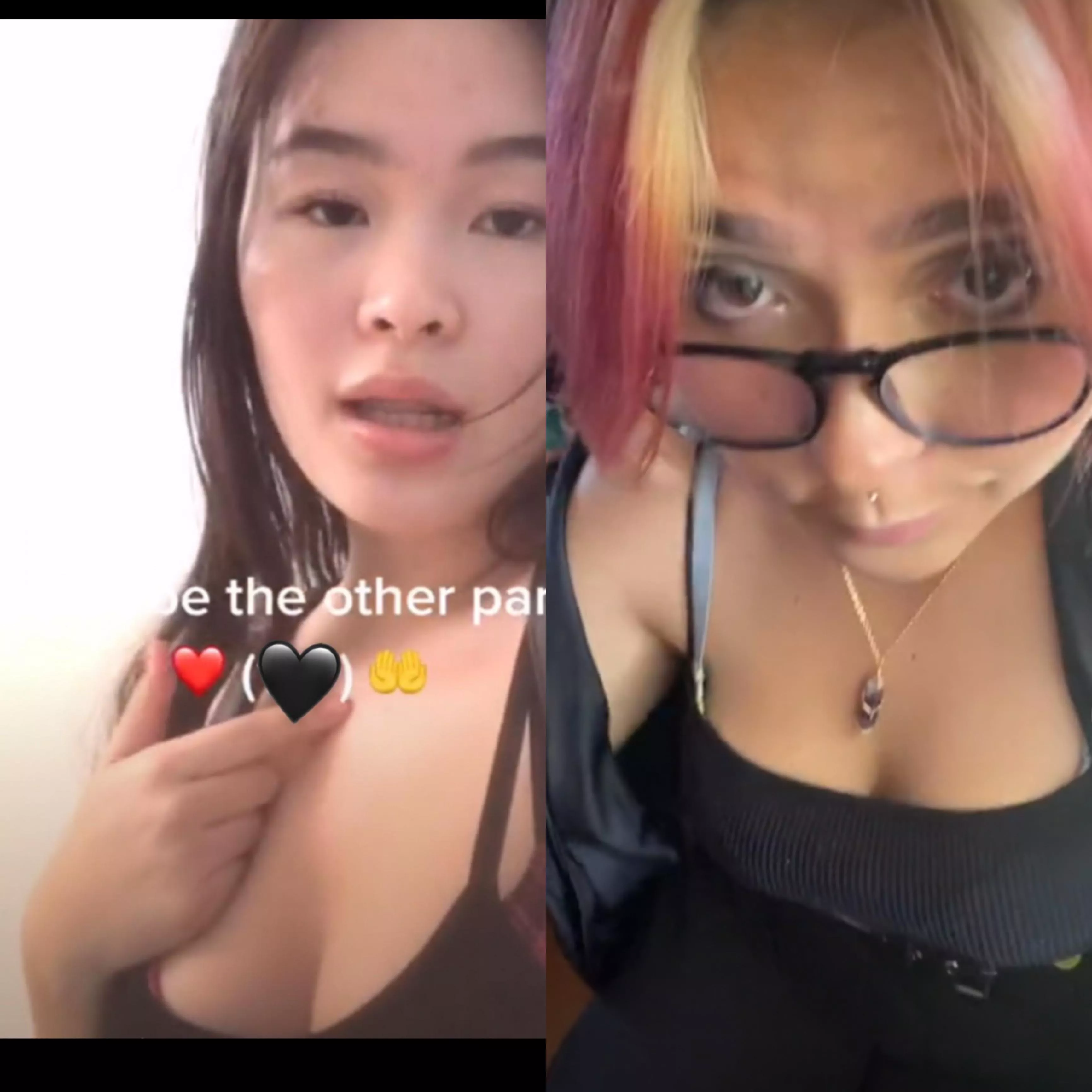 Which bra you taking off n sucking on them boobs asian or emo girl [2]