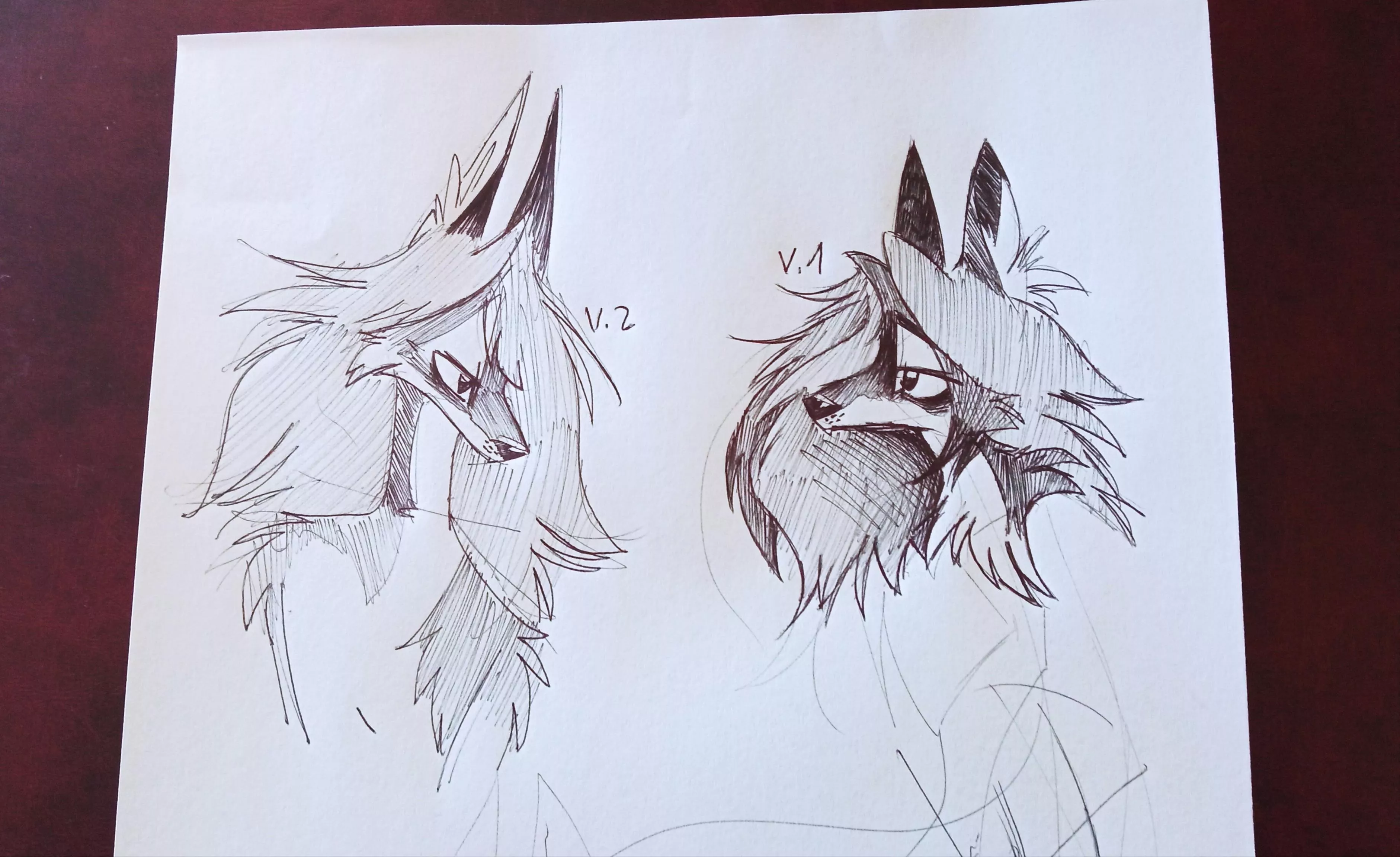 which wolf design is better? (Art by me)