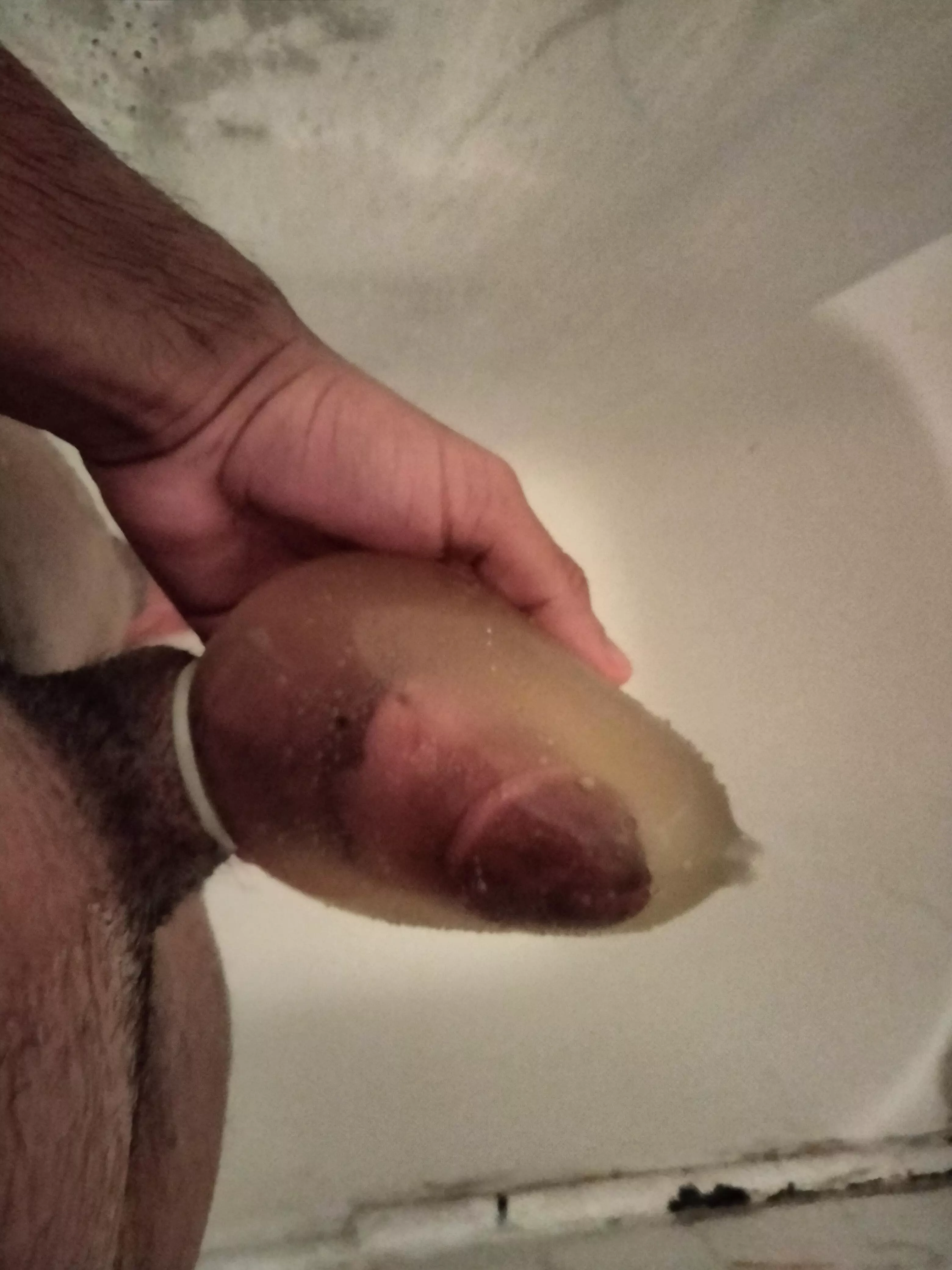 Which would you prefer, a cock full of piss or a condom full of piss~