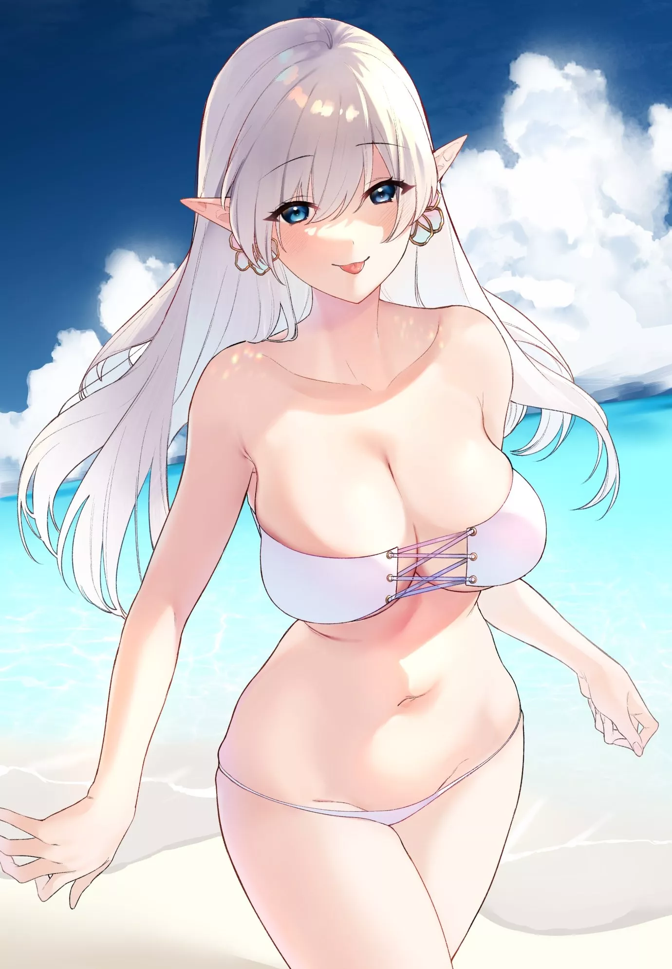 White Swimsuit Elf