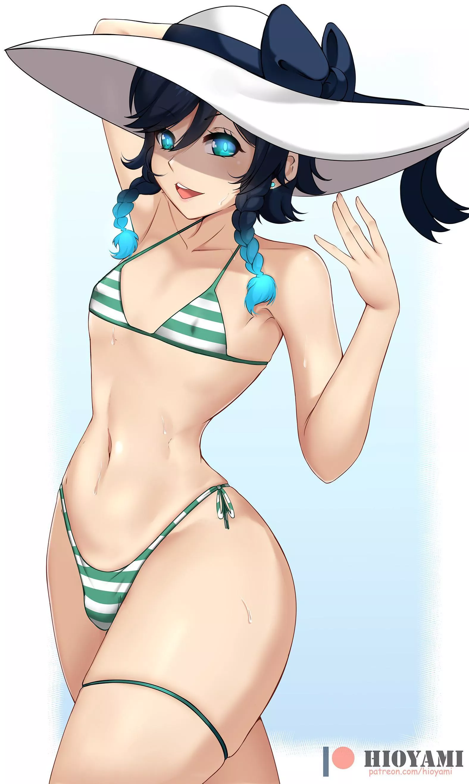 Who doesn’t like a striped bikini?