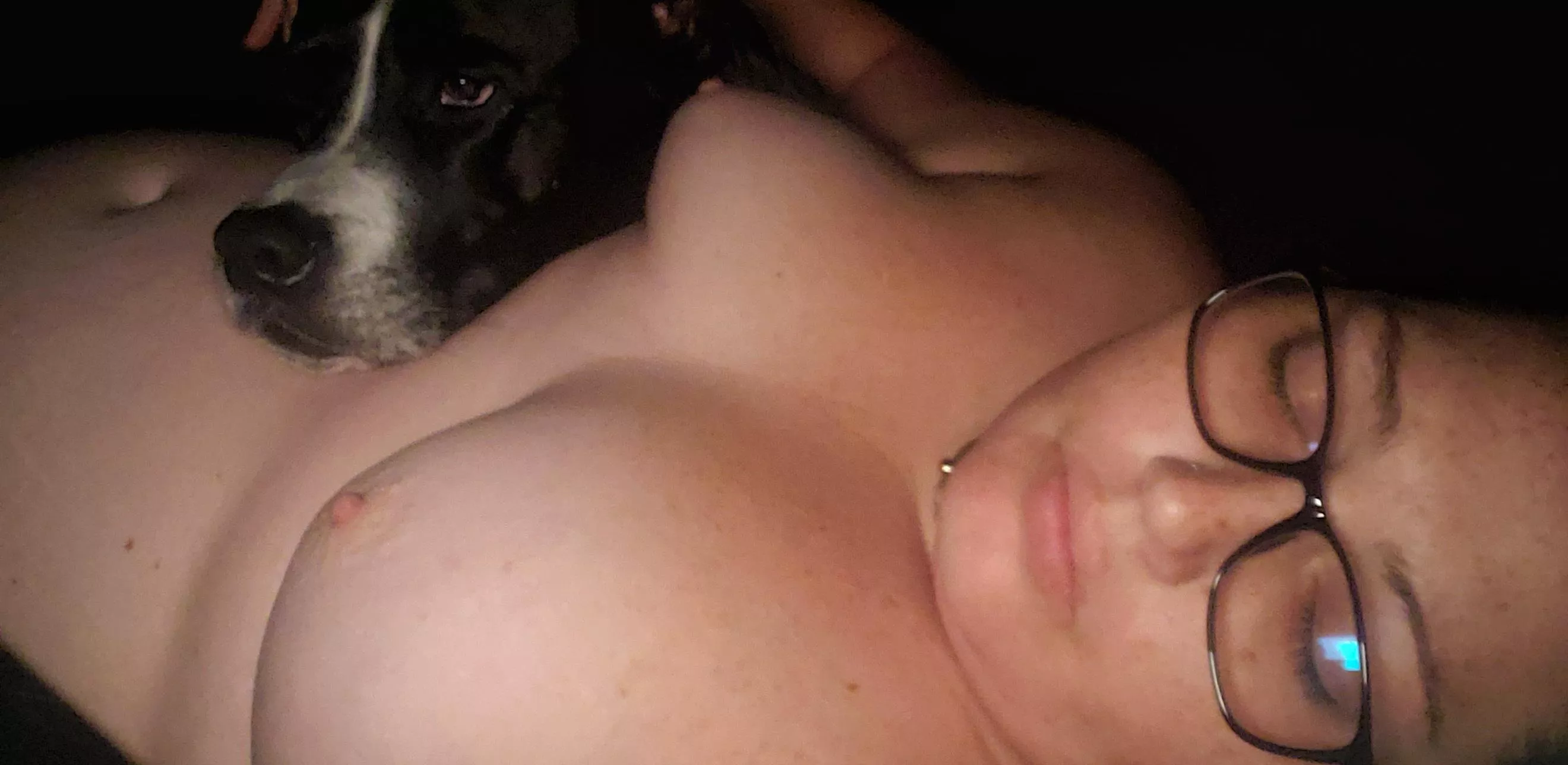 Who doesn't love boobs and puppies lol