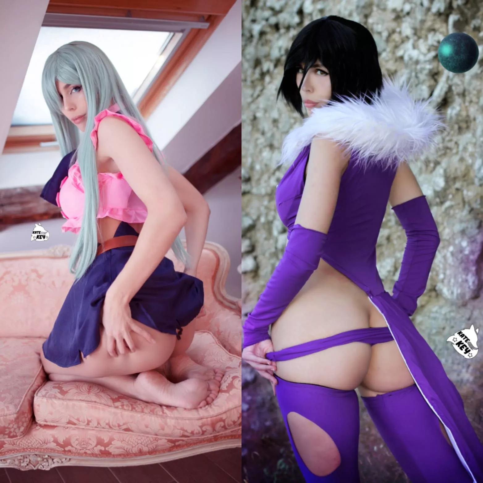 Who is your fav 7DS waifu? ;) Eli and Merlin cosplay by Kate Key