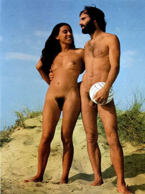 Who wants to be part of this couple's team for a friendly beach volleyball game?