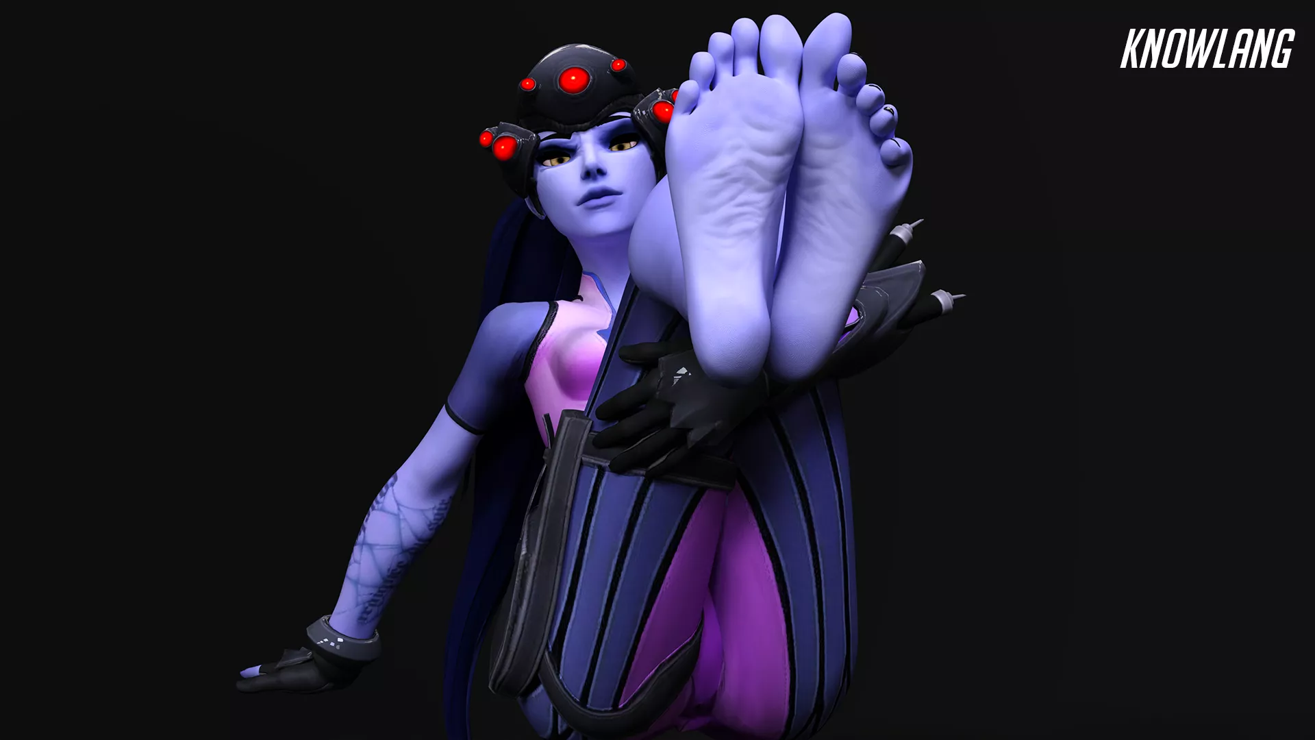 Widowmaker - Showing off soles [Overwatch]