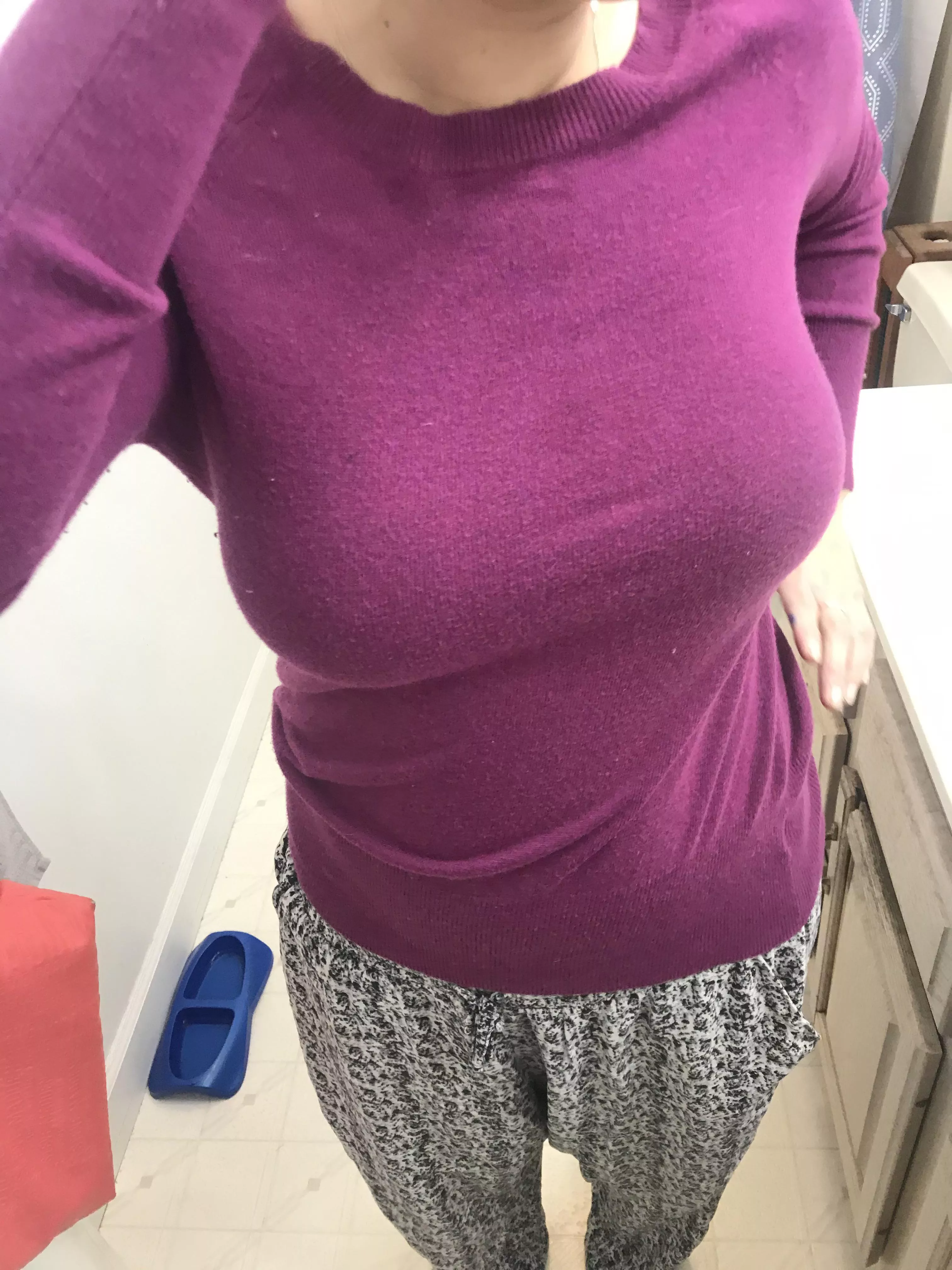 Wife 33 in sweater comments ?.