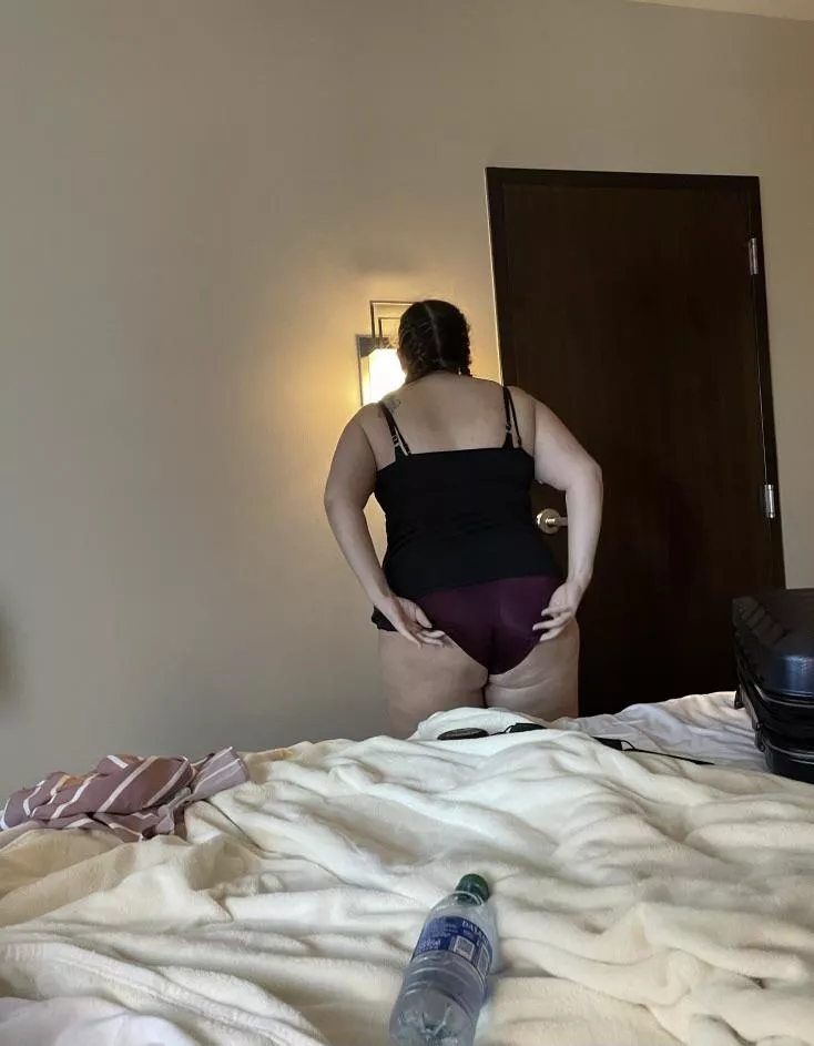 Wife getting into suit