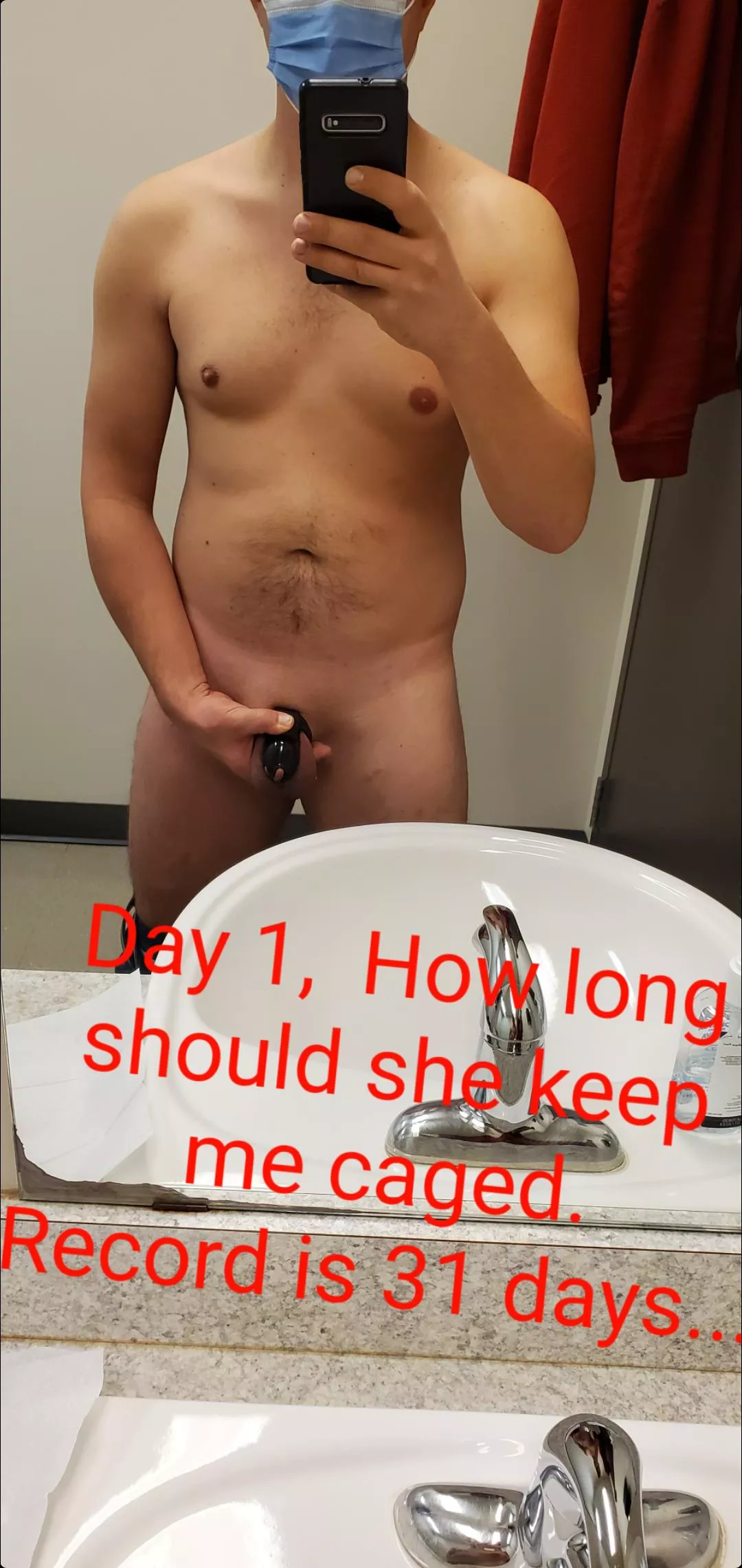 Wife locked me up... its been a while...how long should it be?