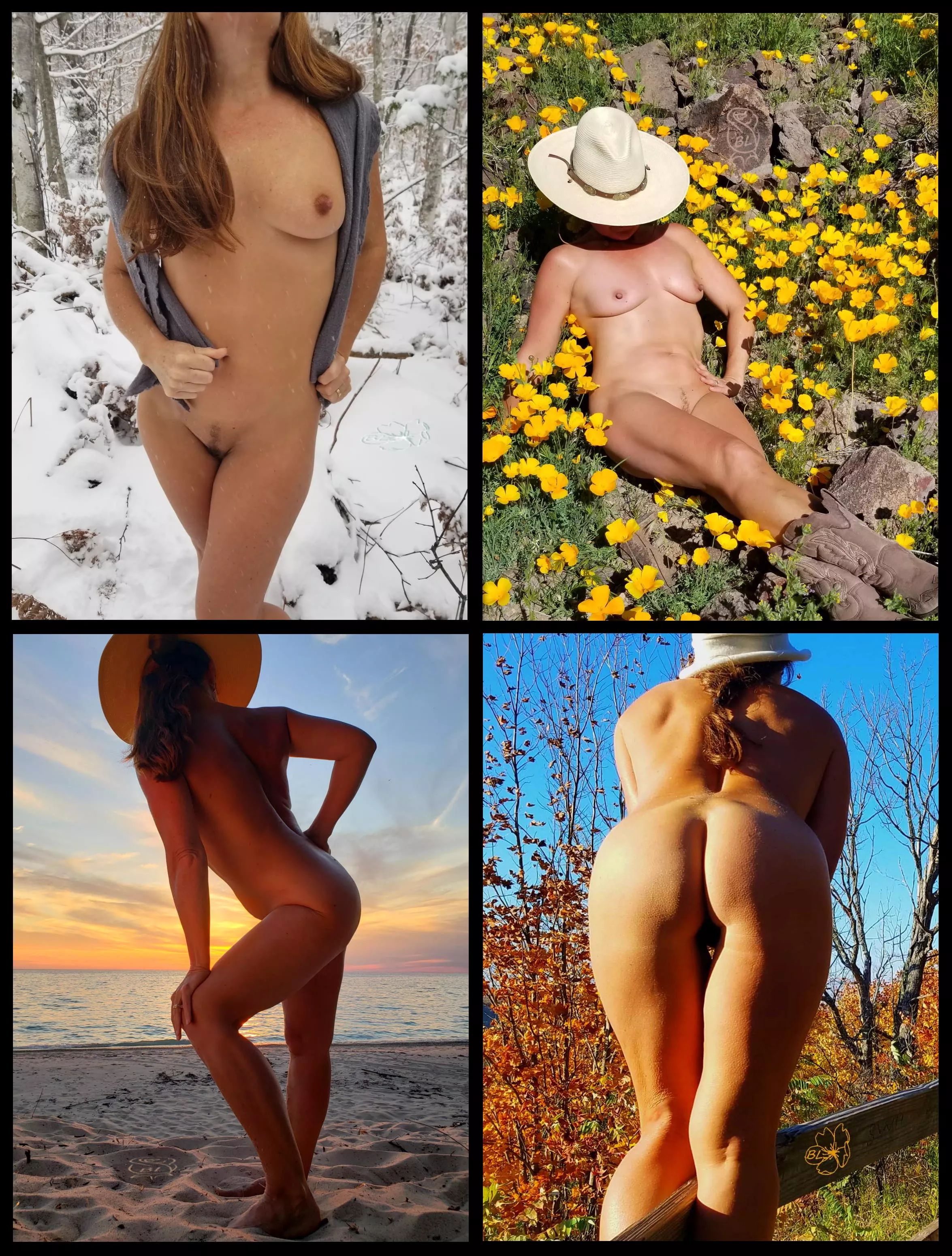 Winter, Spring, Summer and Fall, you'll see me out there naked in them all.