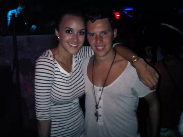 With a fan in Ibiza in 2011