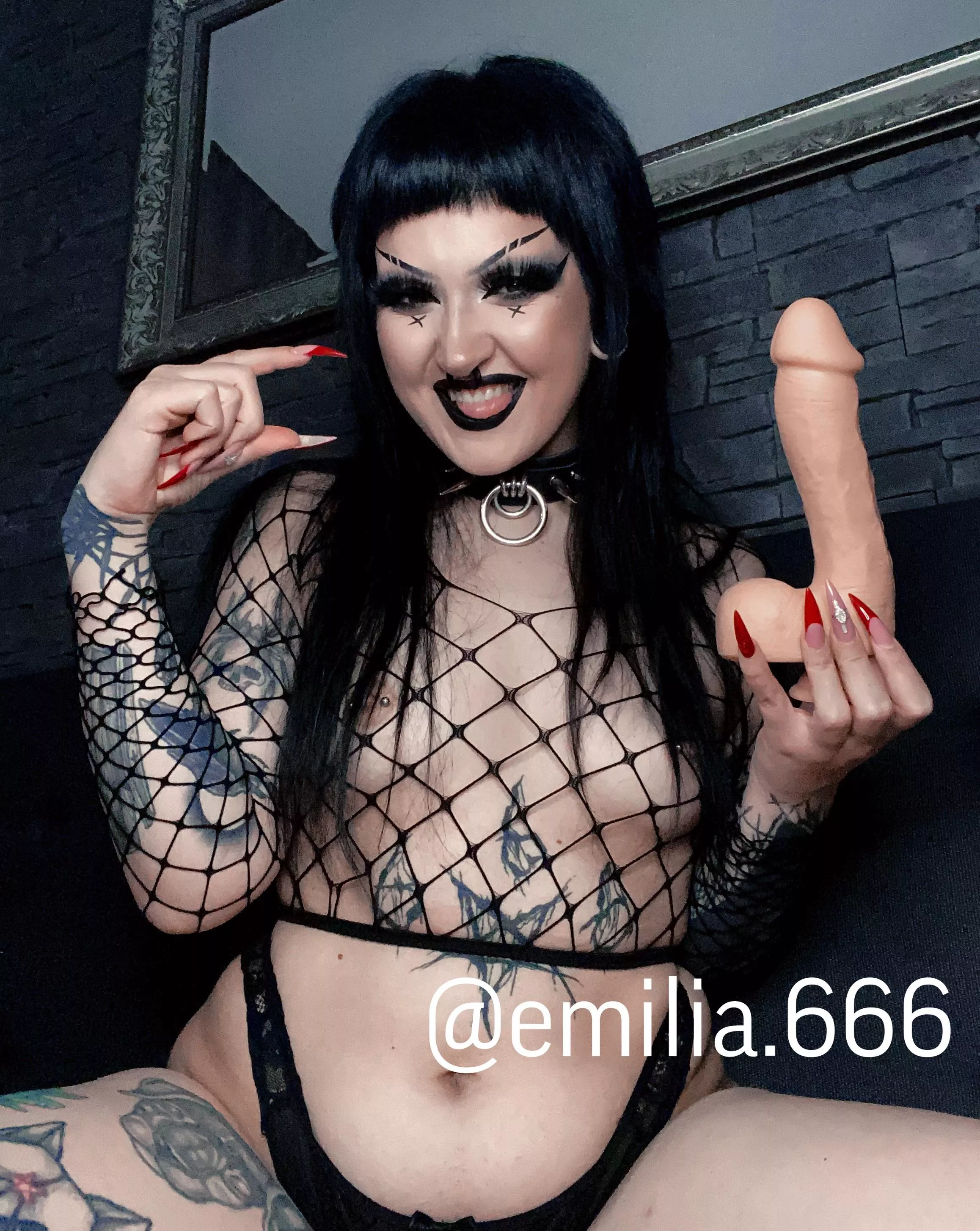 With anything smaller than the dildo in my hand - you’re the one who gets fucked 😈 [domme]