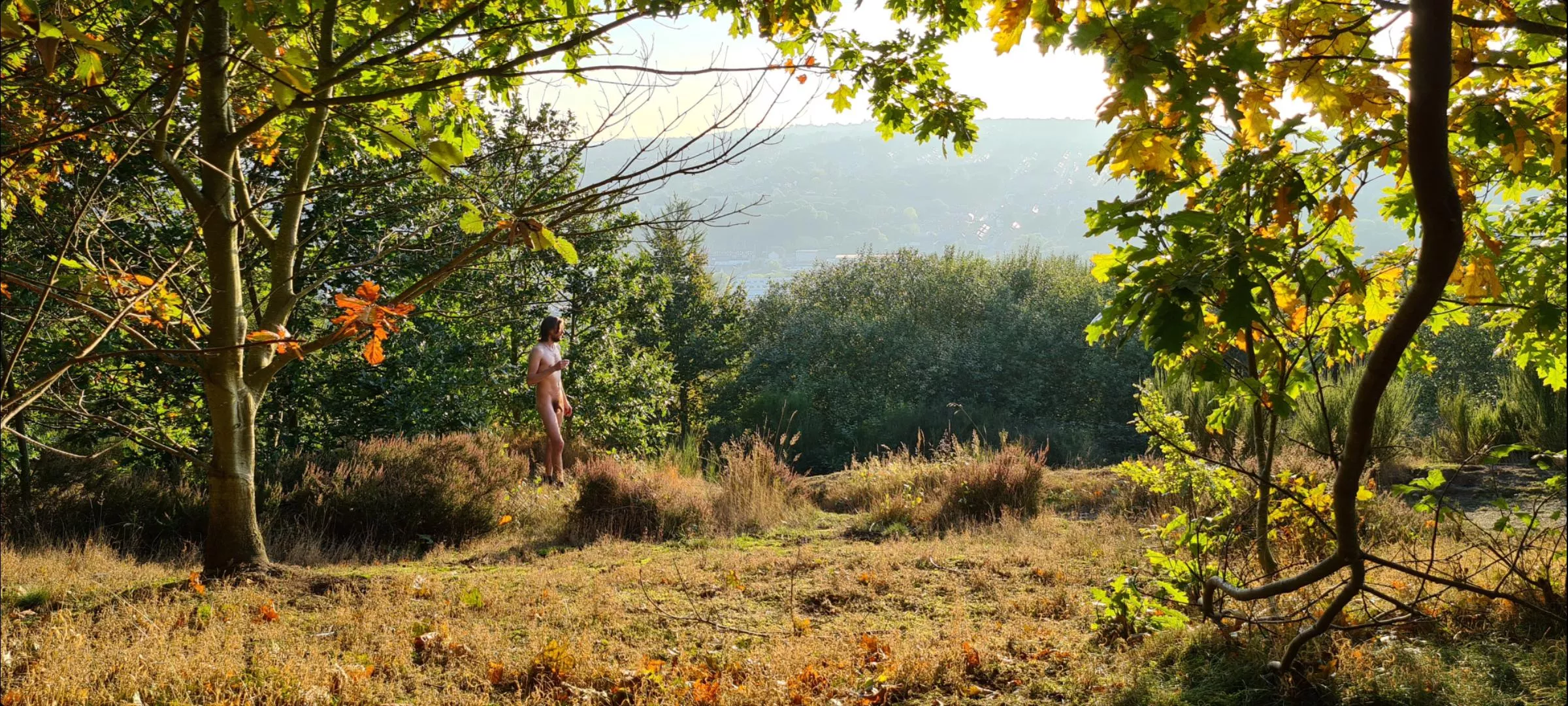 With nothing but a spliff in my hand.. such bliss in an abandoned woodland.