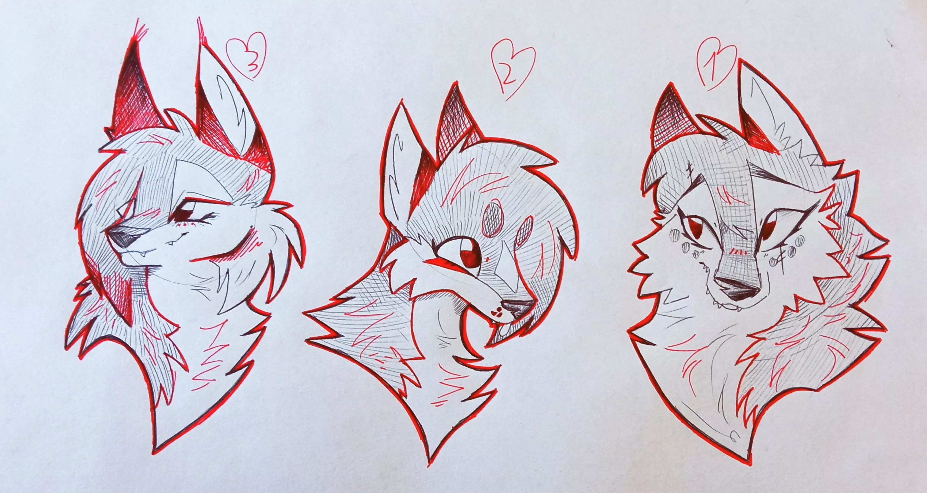 Wolfgirl design for future animation - which one do you prefer?