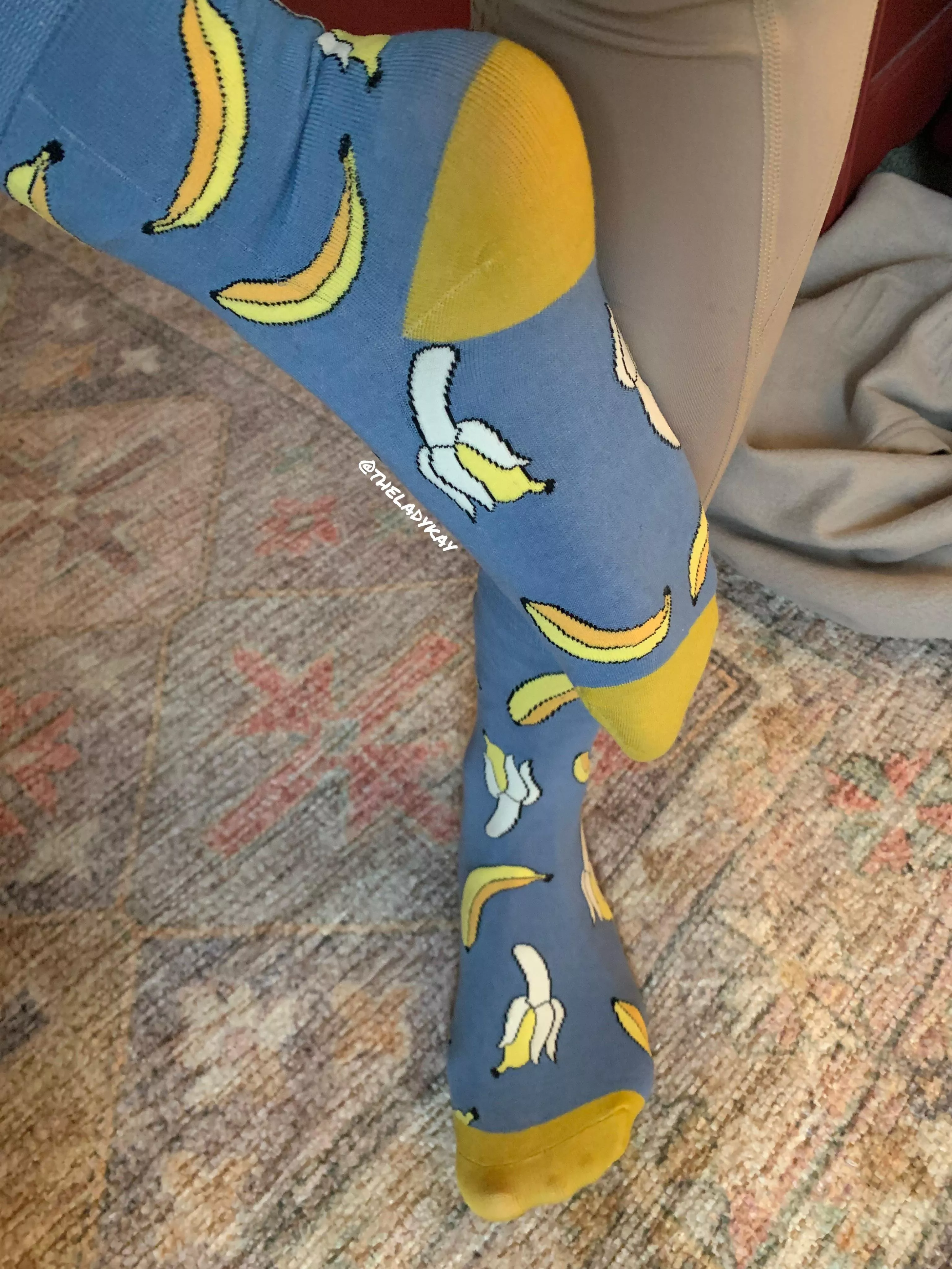 Wore the cutest socks today!! Do they make you go bananas?