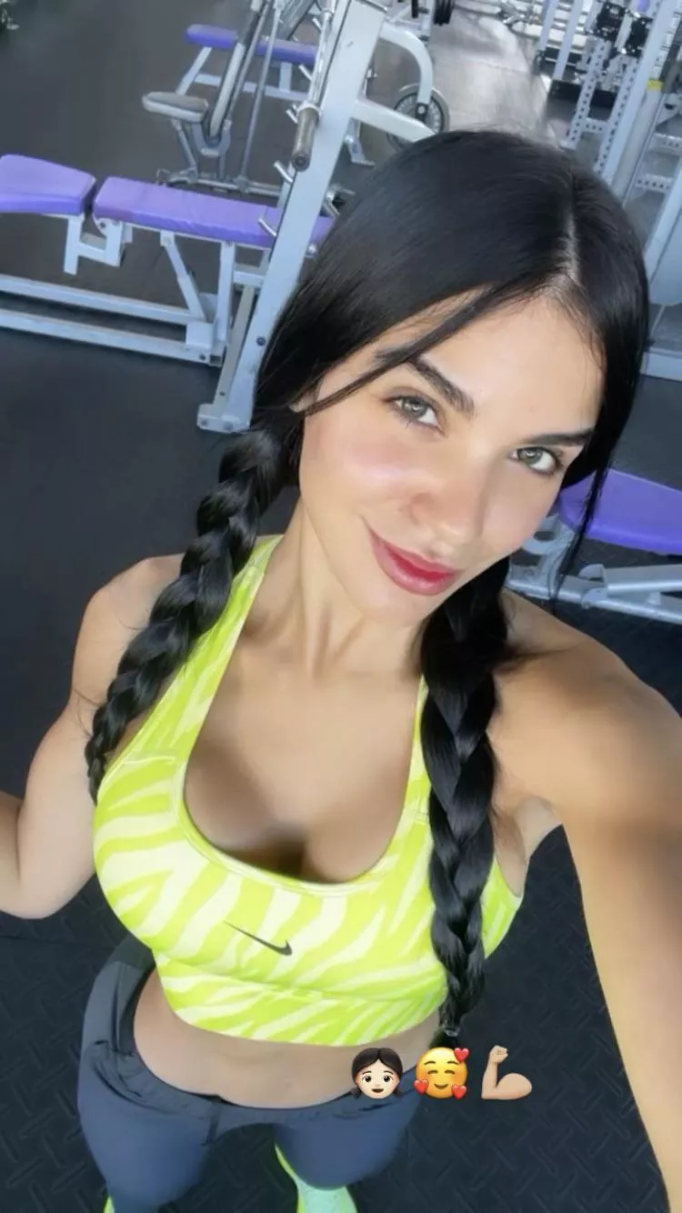 Workout selfie