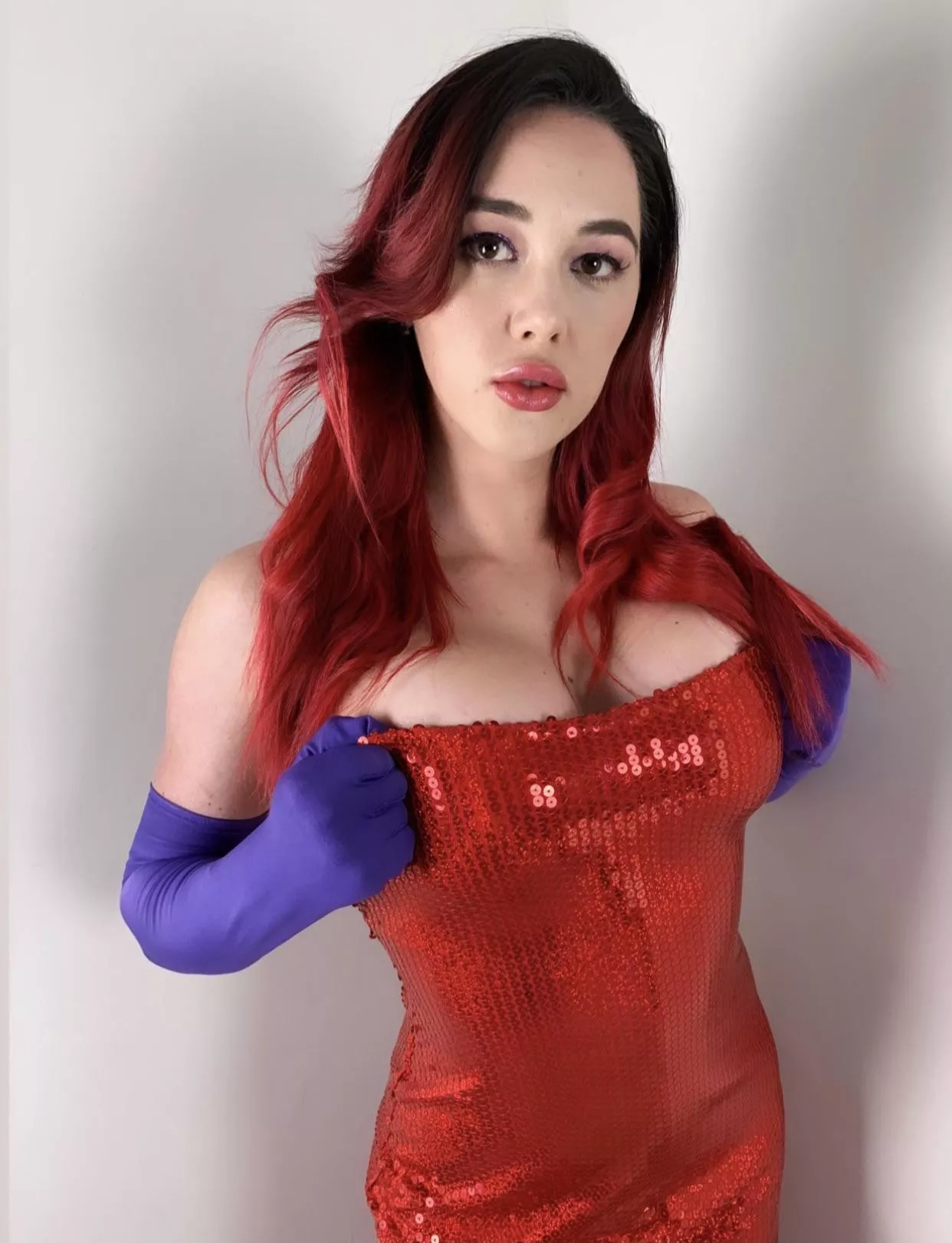 Would you want Jessica Rabbit to suck all the cum out of your hard throbbing cock?