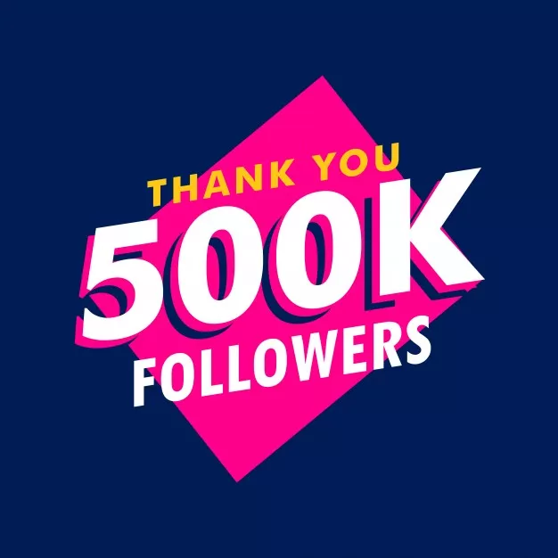 WOW - We Just HIT 500K - Thank you - don't forget to hit the JOIN Button.