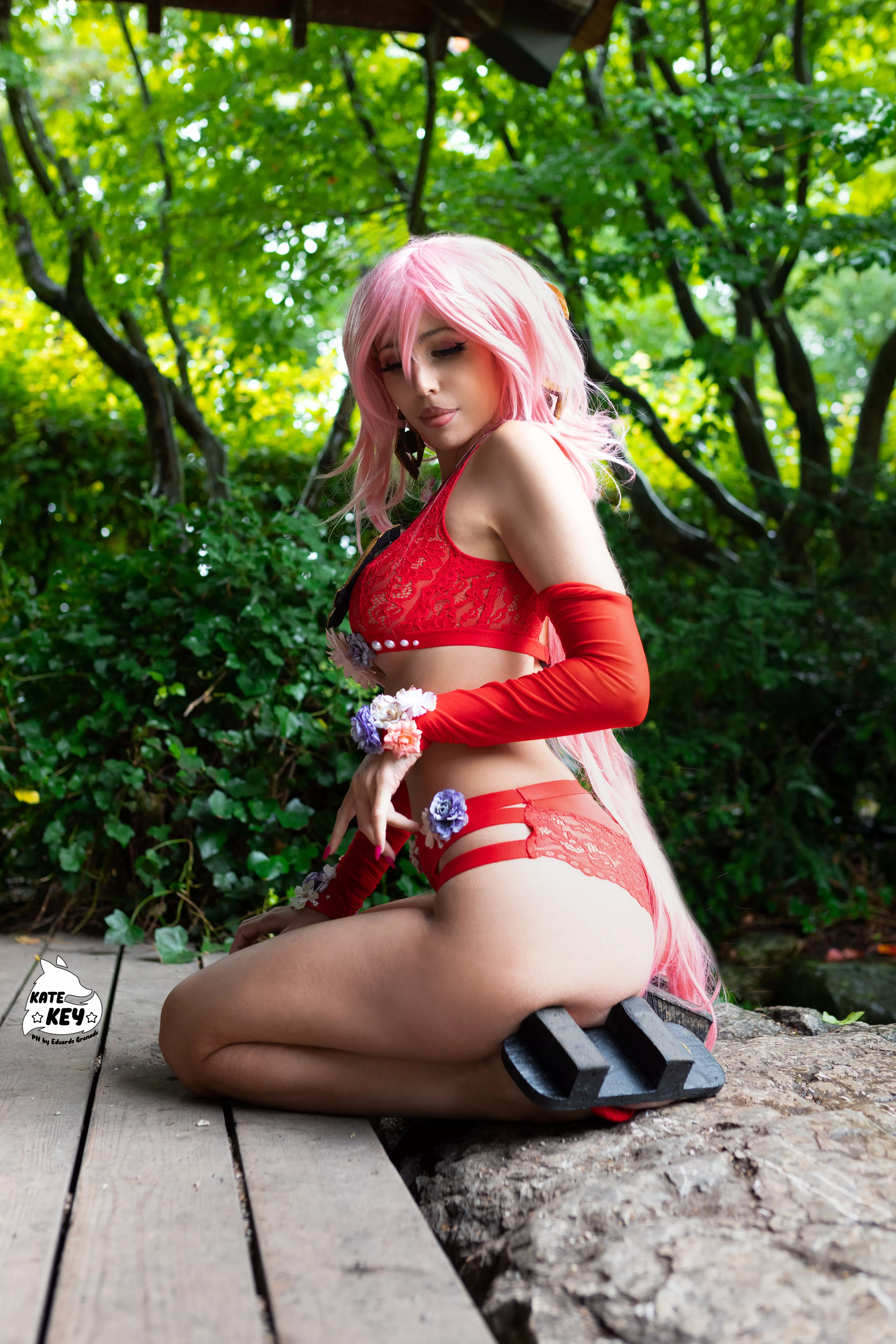 Yae Miko ero cosplay by Kate Key