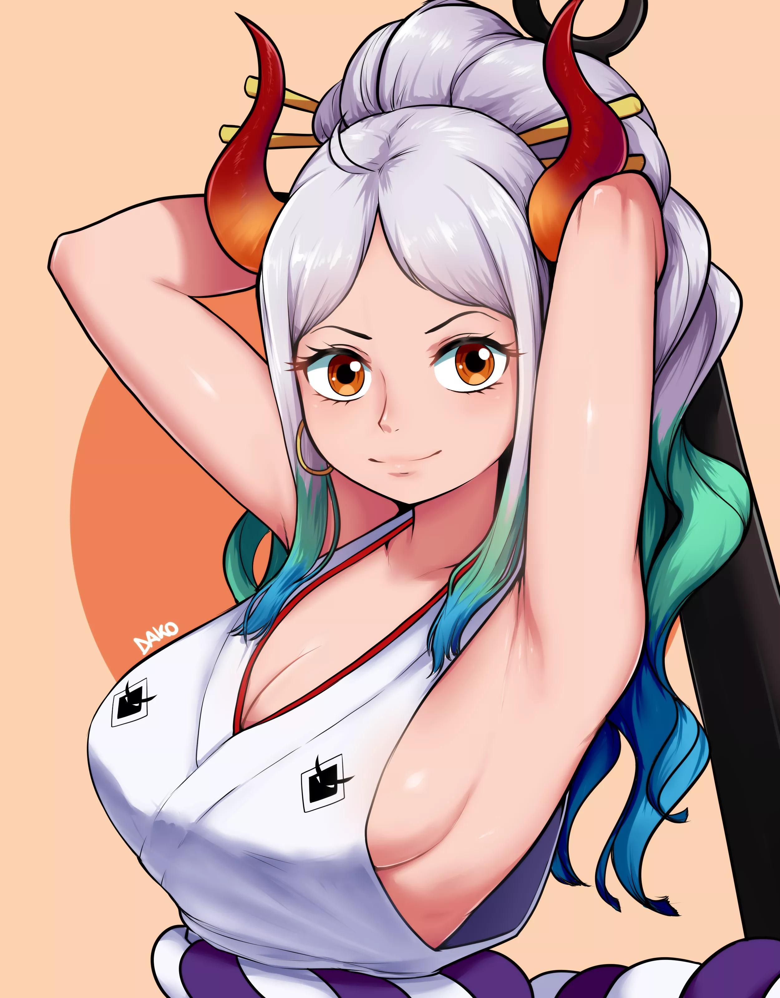 Yamato, Wano Country's Underarm × Sideboob Queen 😍😍😍 [HQ] (One Piece)