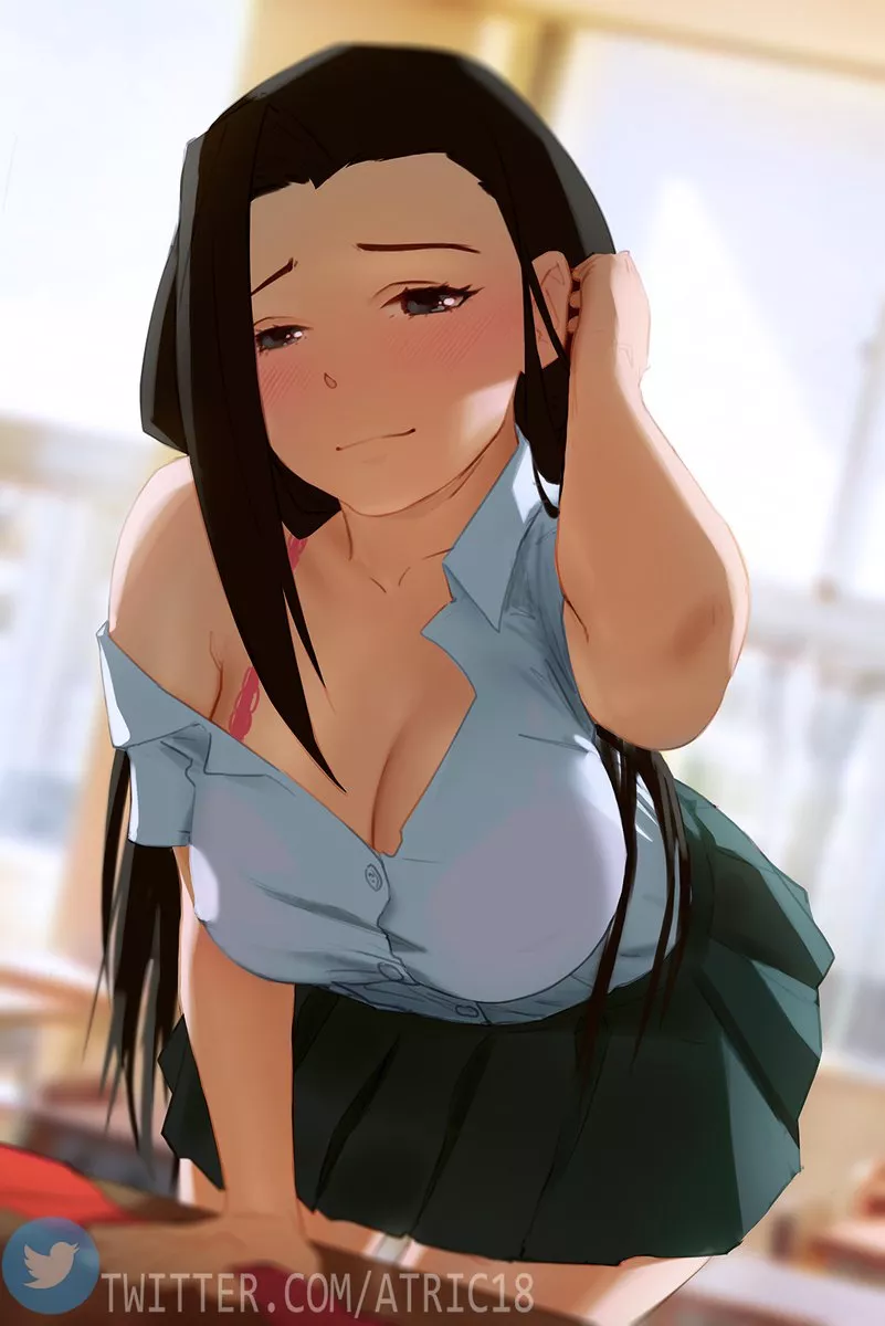 Yaomomo with her hair down (Atric18)