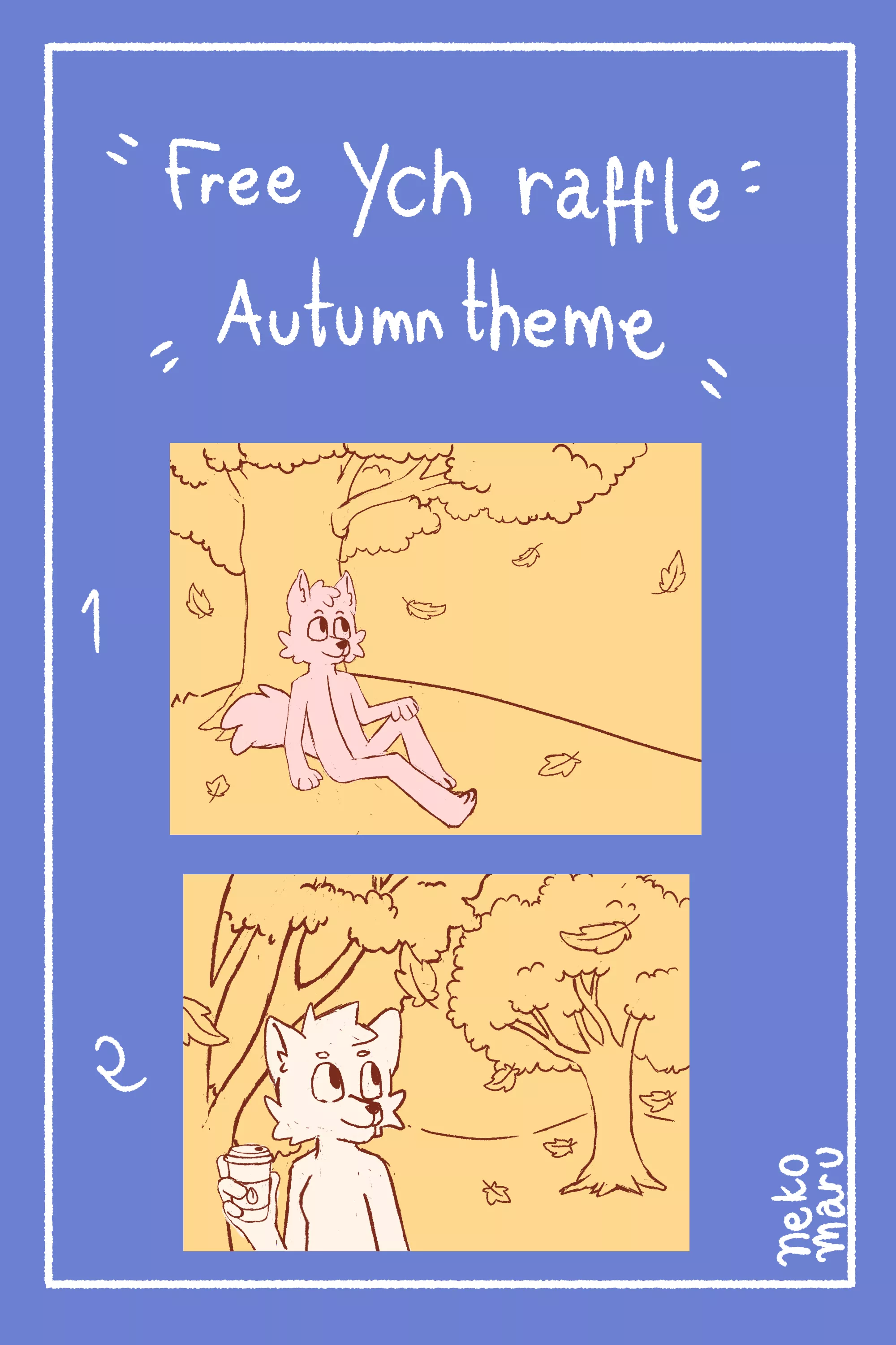 YCH Autumn Theme Free Raffle OPEN (art by me, if you want to participate, read my comment)